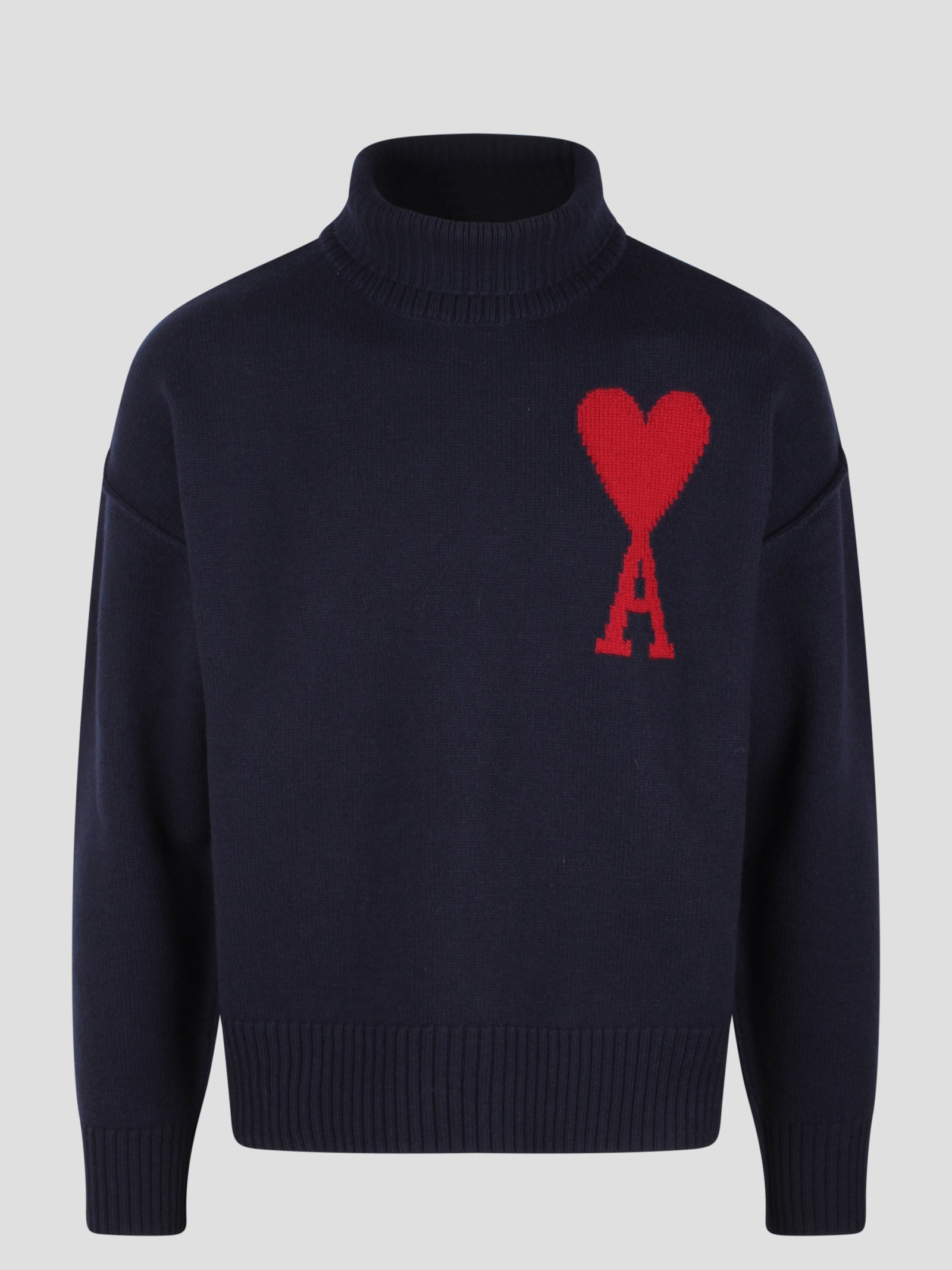 Ami Paris-Red ami de coeur sweater-Uomo