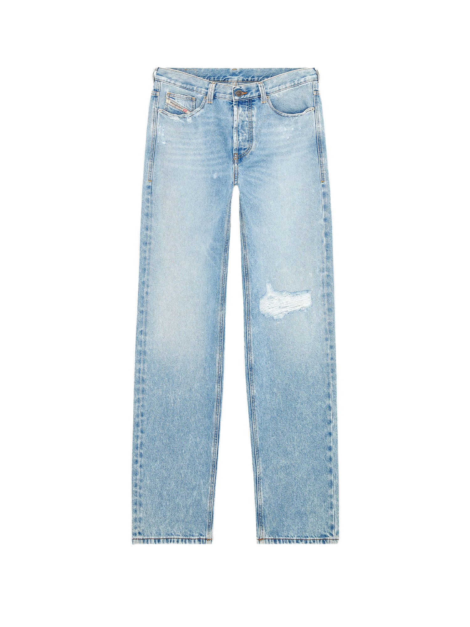 Diesel-Jeans in cotone con dettaglio strappi-Uomo