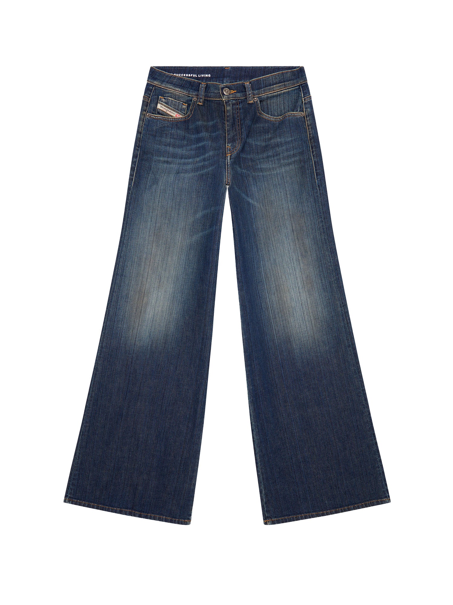 Diesel-Jeans in cotone con patch logo posteriore-Donna