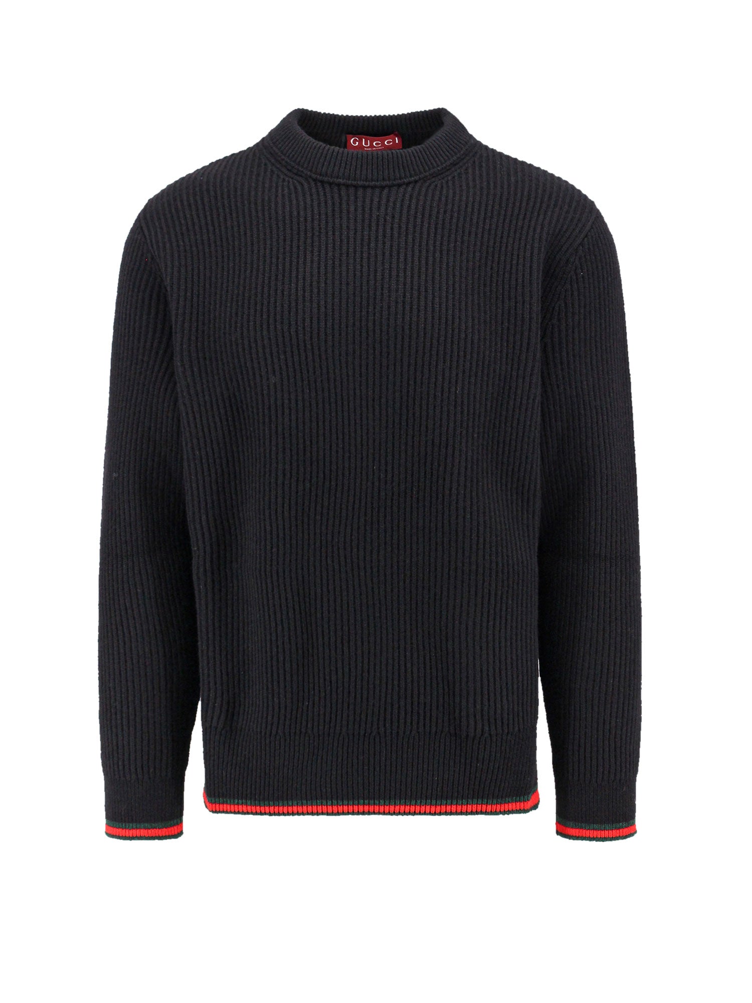 Gucci-Maglia a coste in lana e cashmere-Uomo