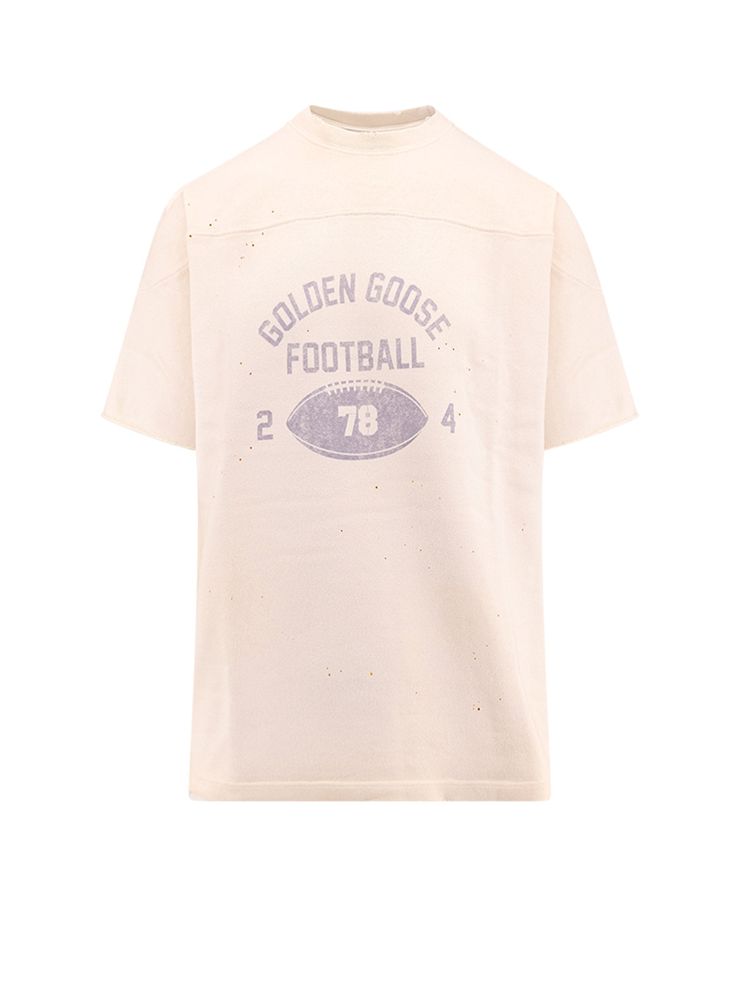 Golden Goose-T-shirt in tessuto Vintage a costine-Uomo