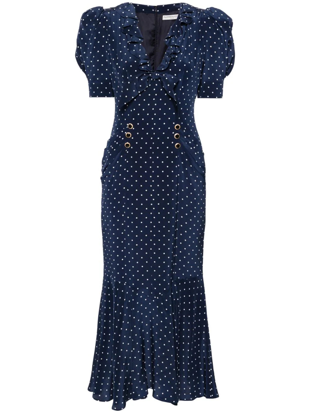 Alessandra Rich-Abito midi a pois-Donna