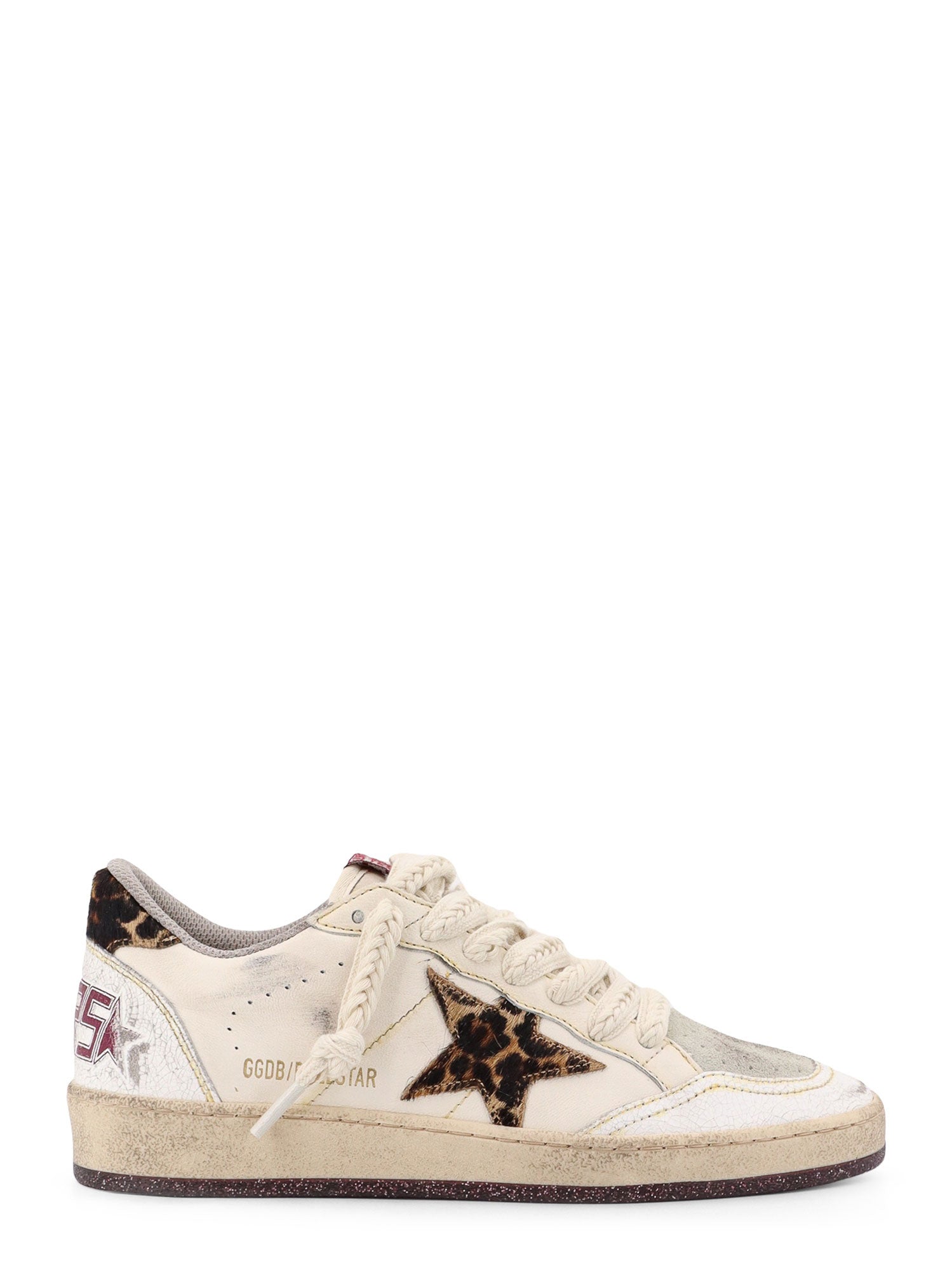 Golden Goose-Sneakers in pelle e suede con dettagli animalier-Donna