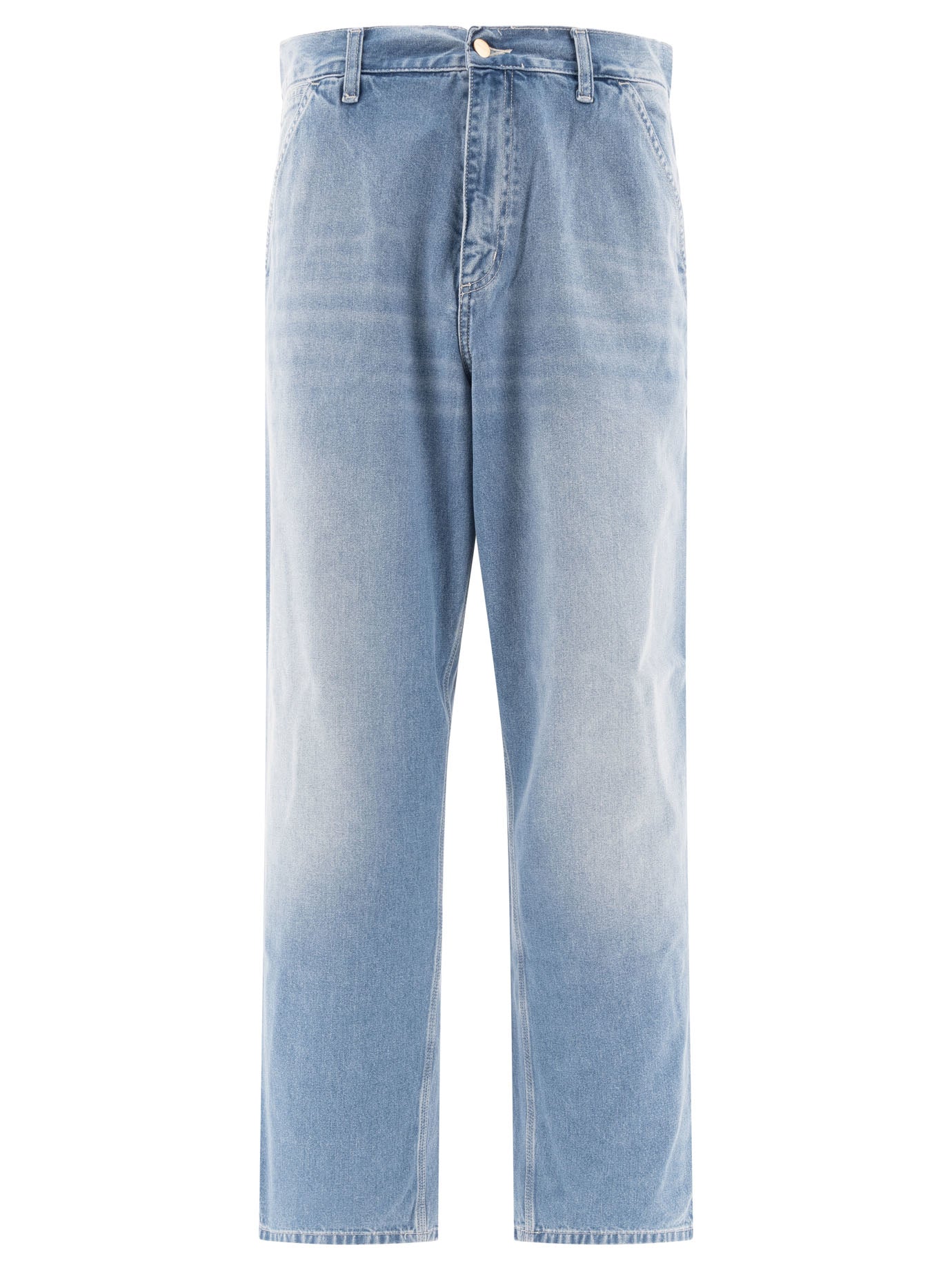 Carhartt Wip-Simple Trousers Celeste-Uomo