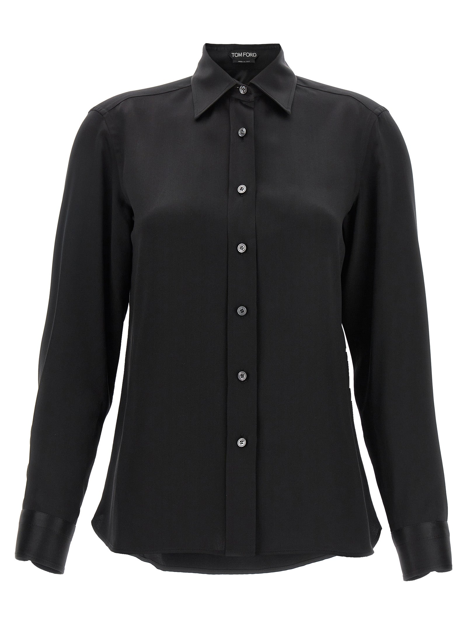 Tom Ford-Satin Shirt Camicie Nero-Donna