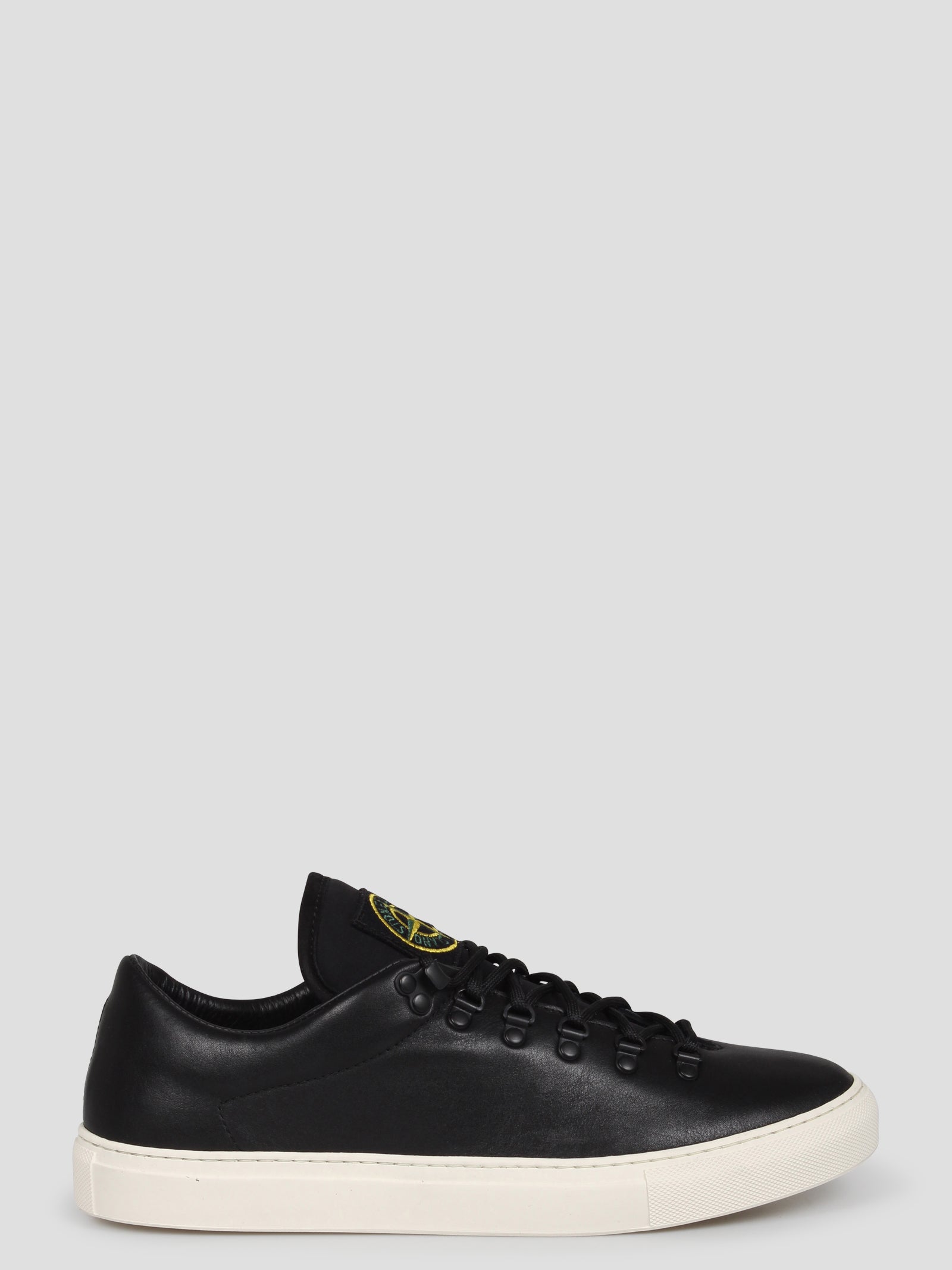 Stone Island-Leather sneakers-Uomo