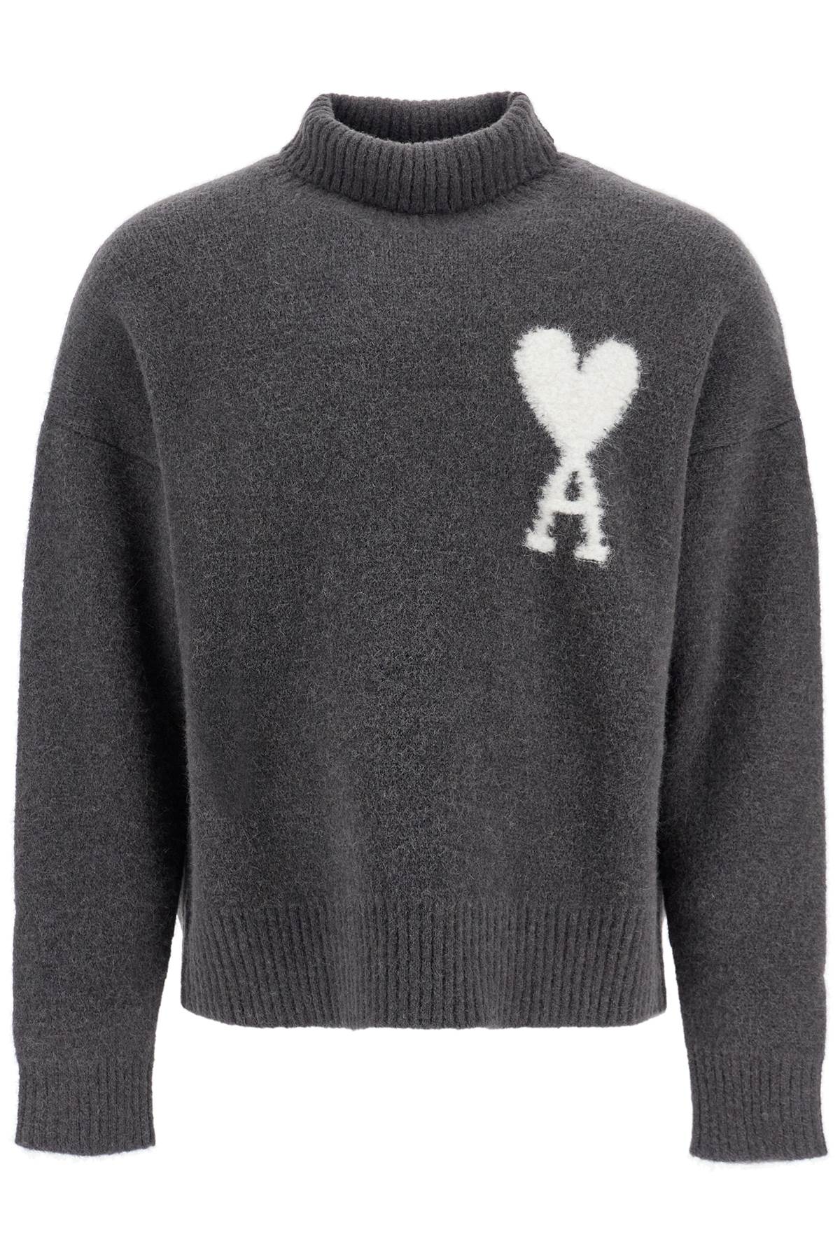 Ami Paris-Pullover Collo Alto 'Ami De Coeur'-Uomo