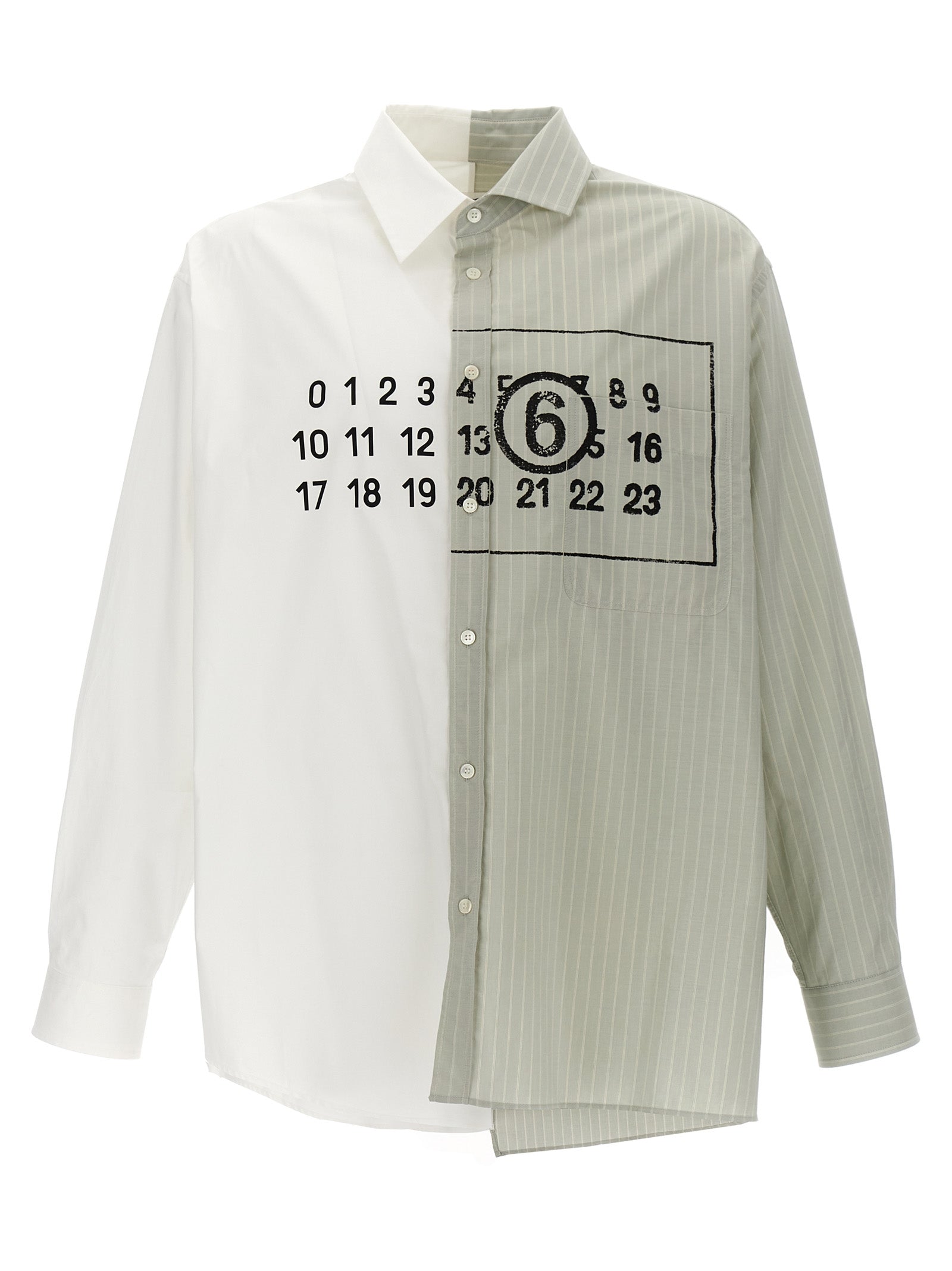 Mm6 Maison Margiela-Numeric Signature Camicie Multicolor-Uomo