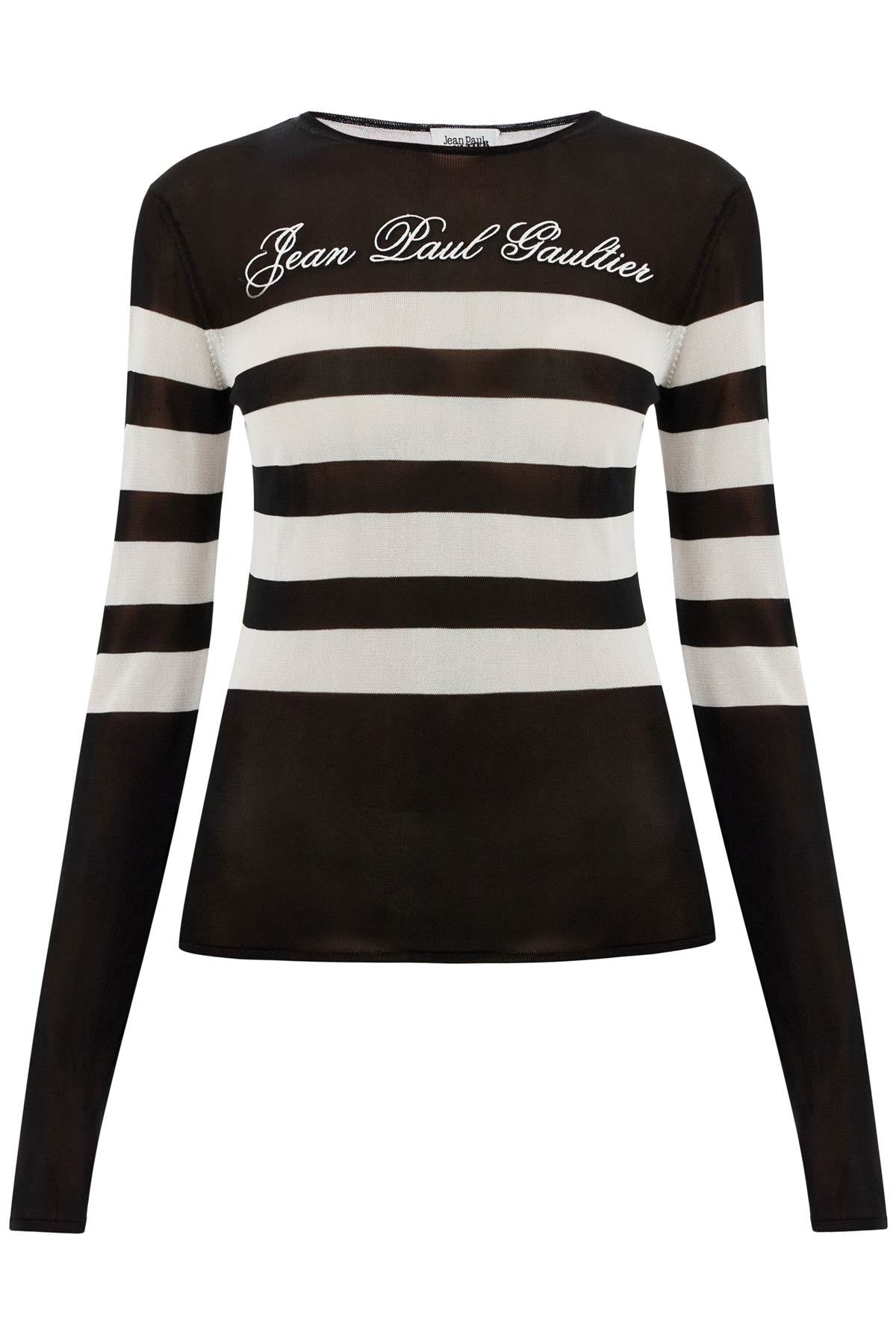 Jean Paul Gaultier-Maglia Leggera Marinière Signature-Donna