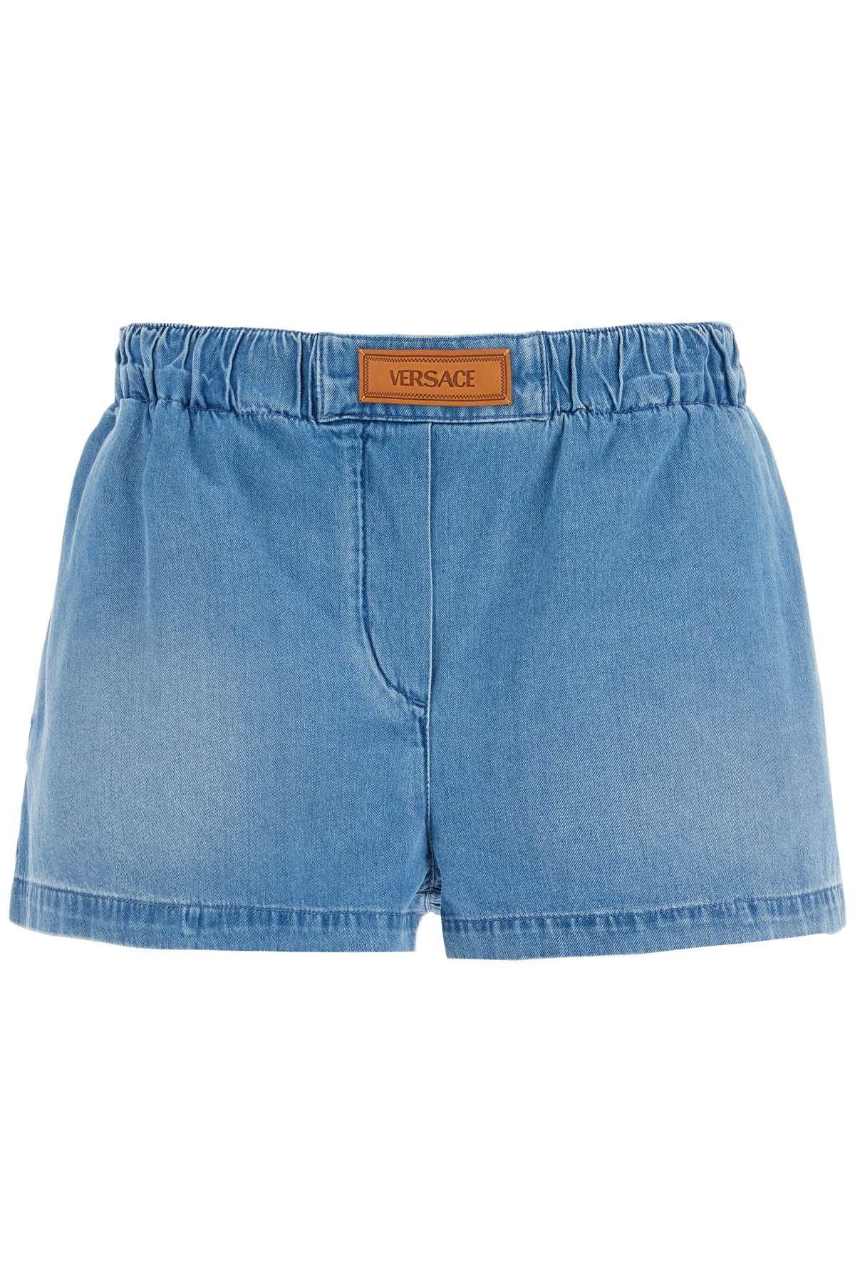 Versace-Shorts In Denim Leggero-Donna