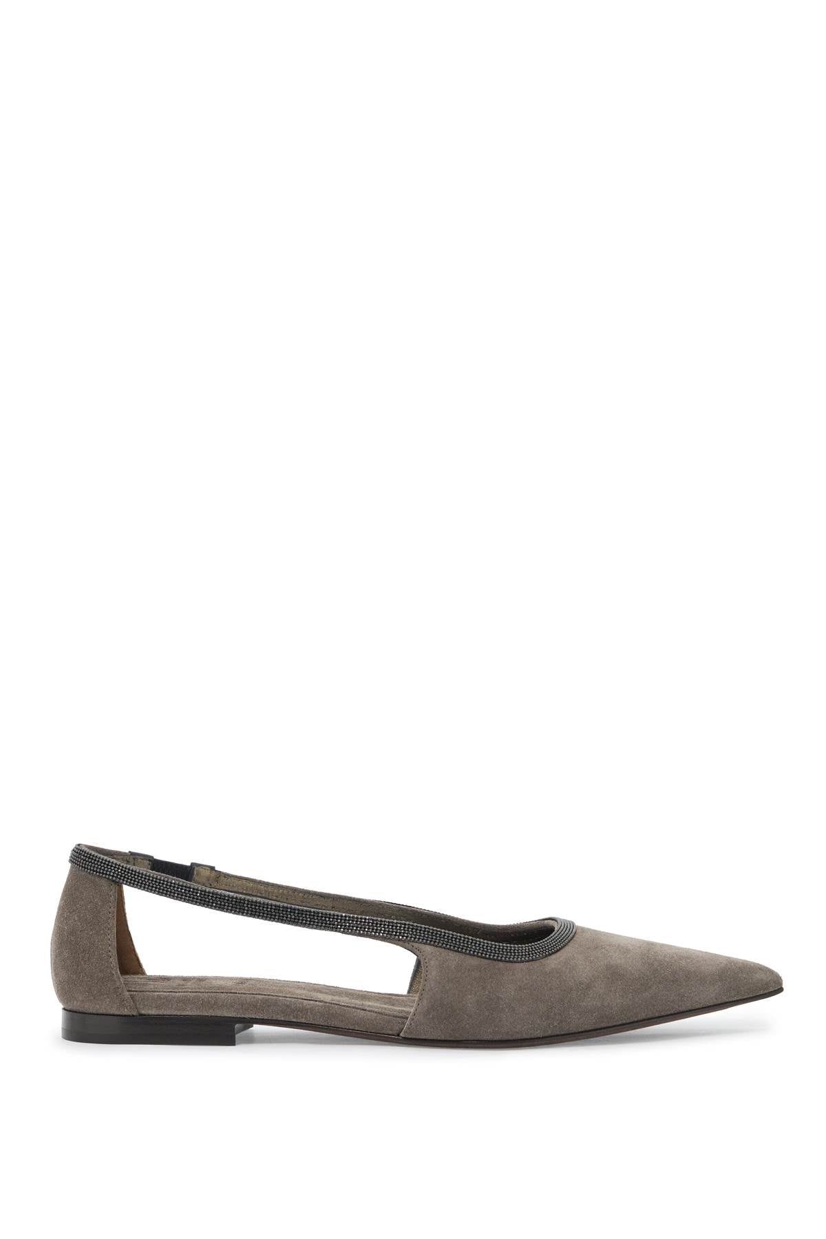 Brunello Cucinelli-Ballerine Con Precious Strap-Donna