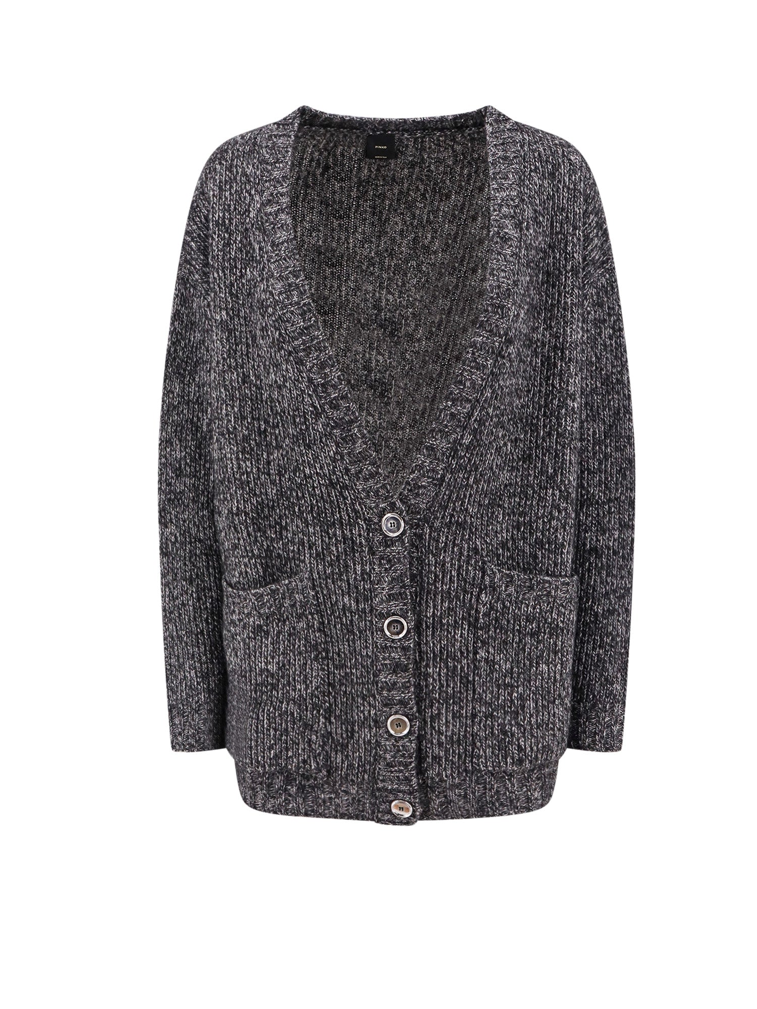 Pinko-Cardigan in misto lana con effetto melange-Donna