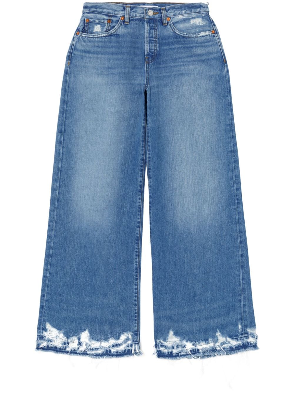 RE/DONE-Jeans a vita media-Donna