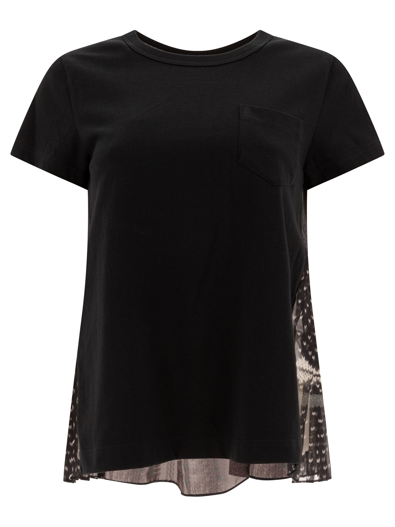 Sacai-Trompe-L T-Shirts Nero-Donna