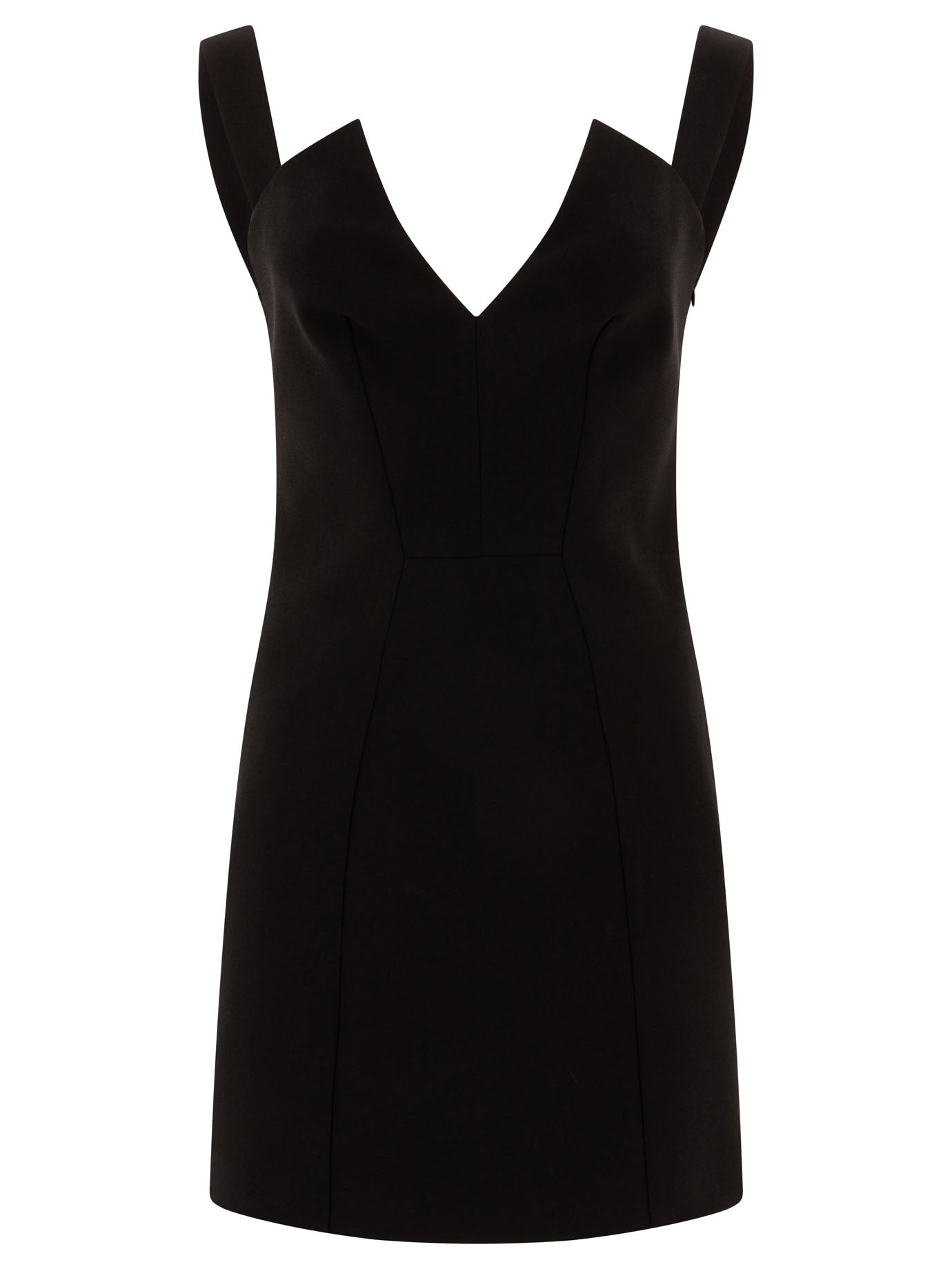 Givenchy-V-Neck Dress Abiti Nero-Donna