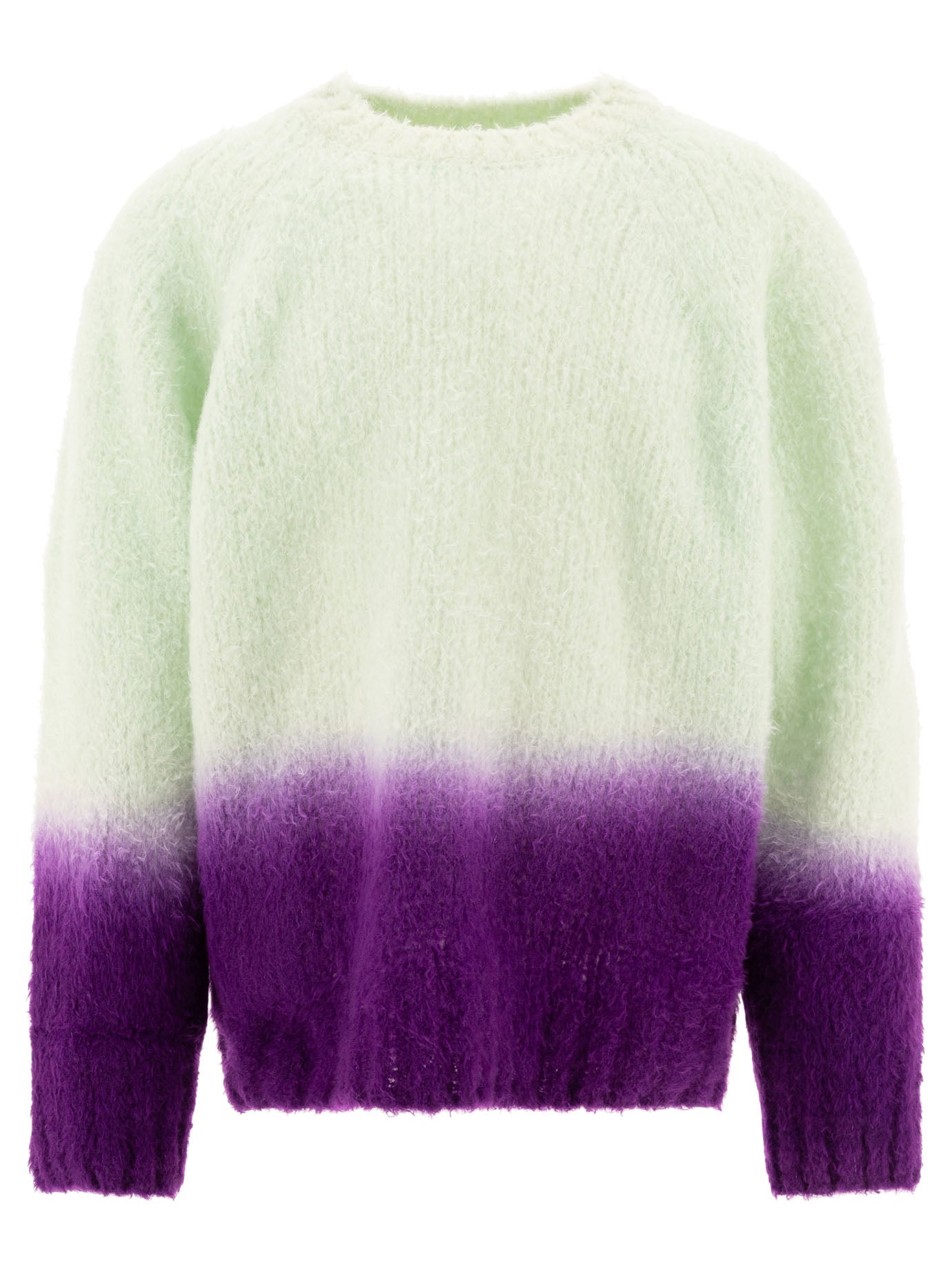 Sacai-DéGradé Sweater Knitwear Verde-Uomo