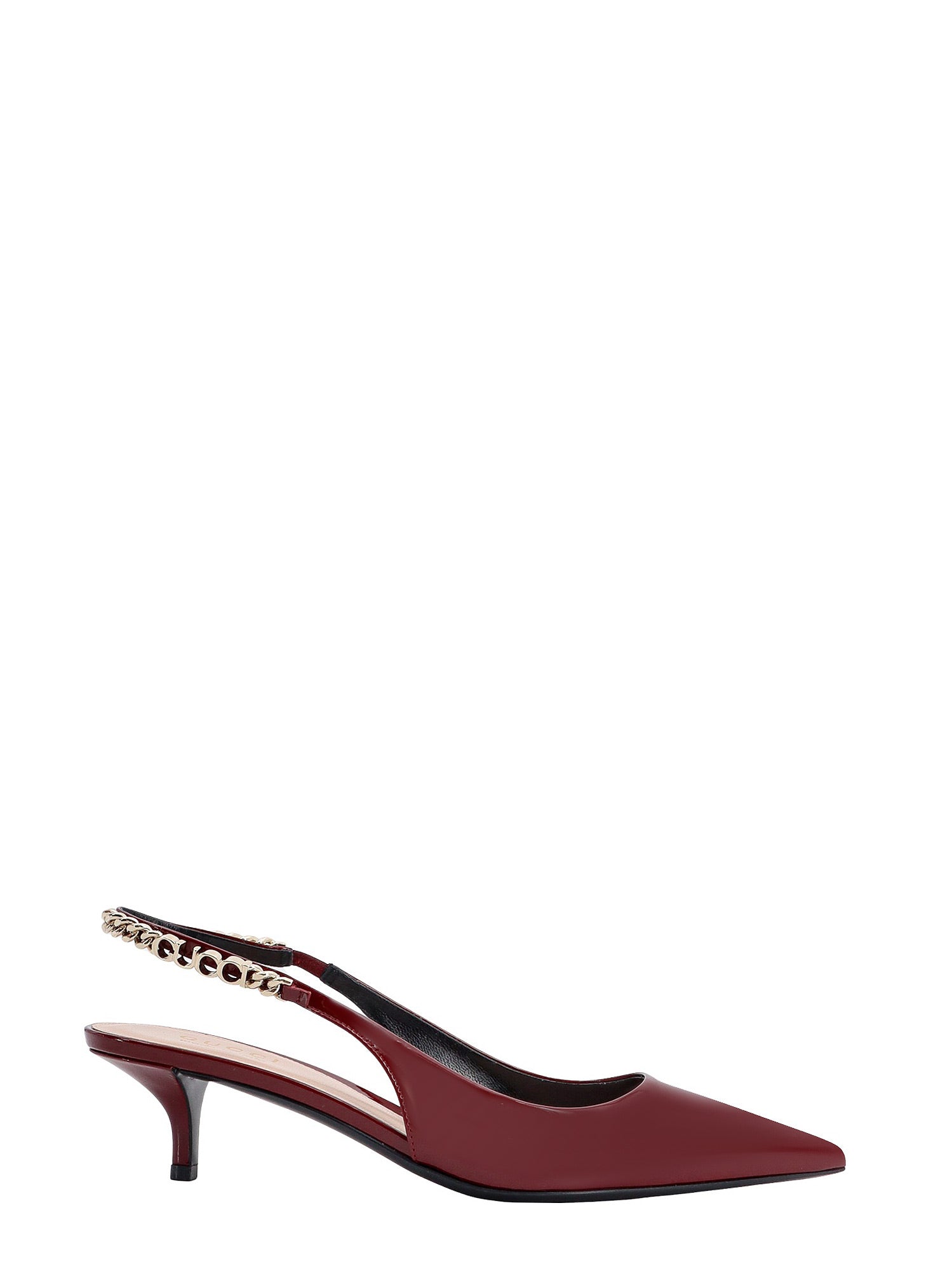 Gucci-Slingback in pelle verniciata-Donna