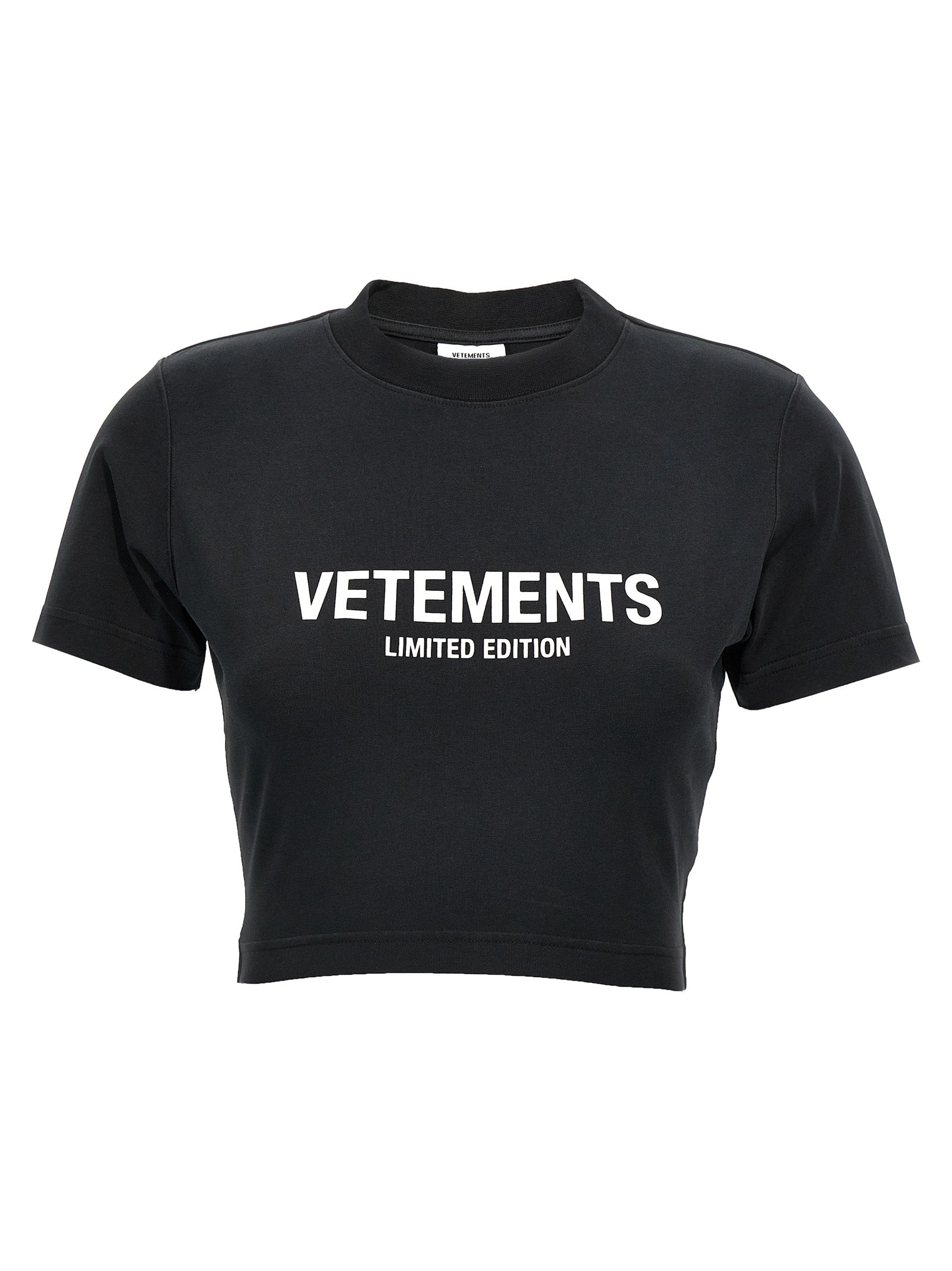 Vetements-Limited Edition Logo T Shirt Nero-Donna