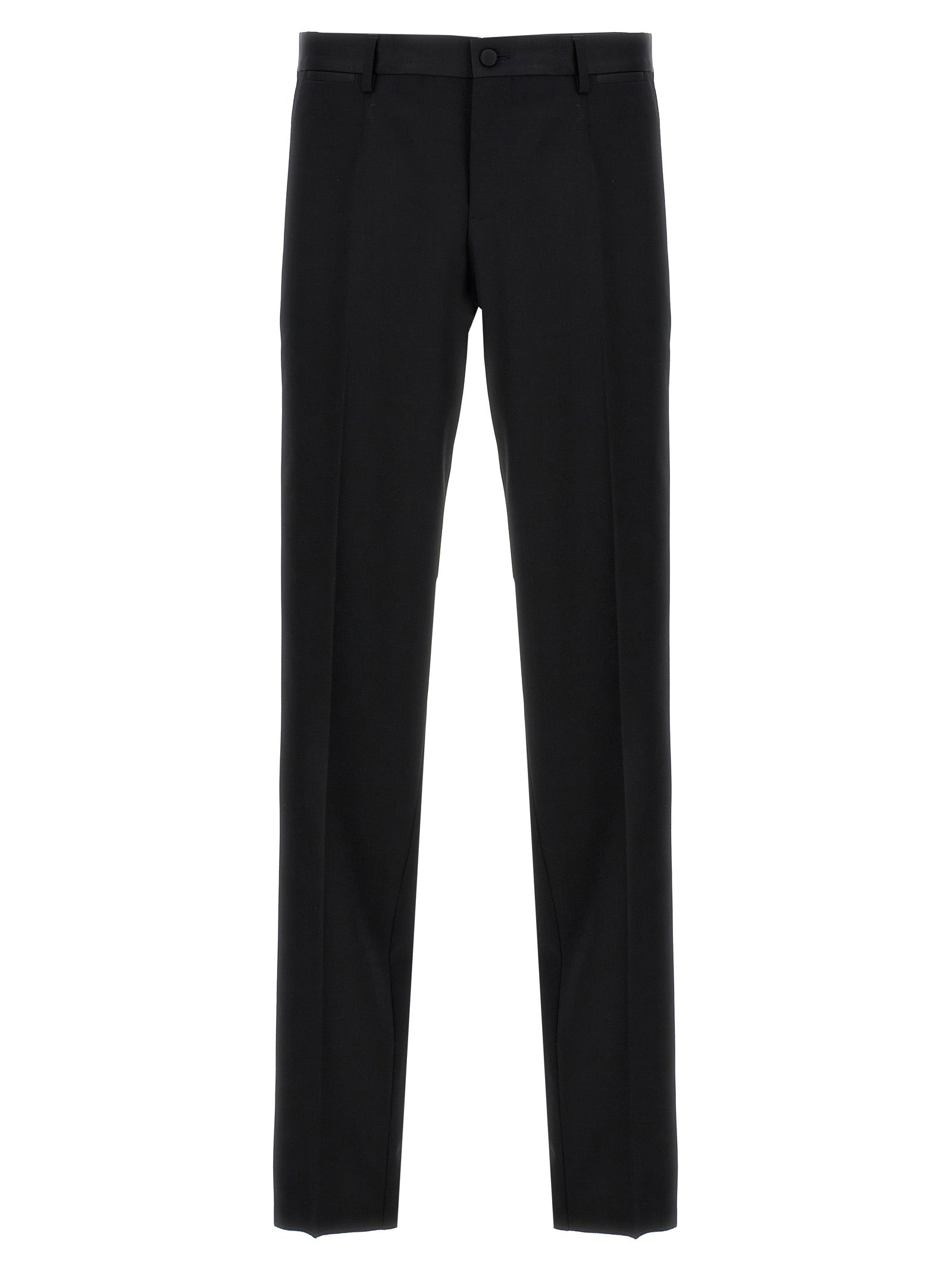 Dolce & Gabbana-Tailored Trousers Pantaloni Nero-Uomo