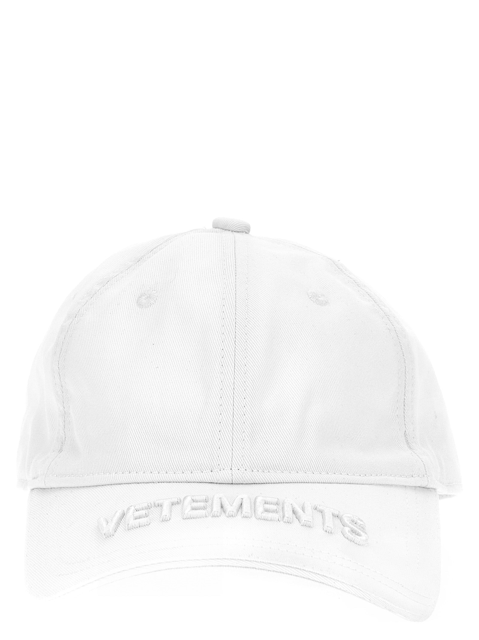 Vetements-Logo Cappelli Bianco-Donna