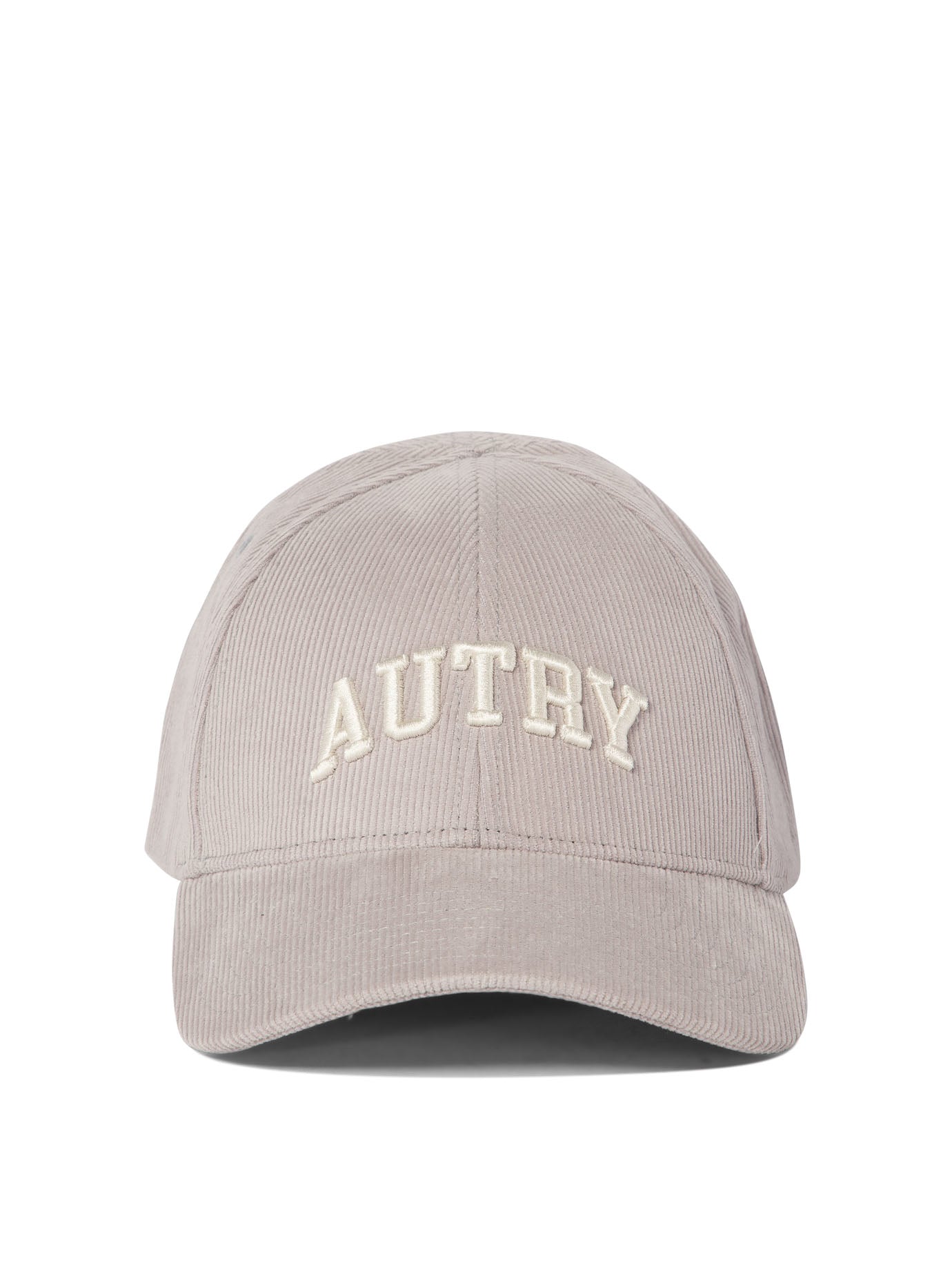 Autry-Corduroy Baseball Cap With Embroidery Cappelli Grey-Uomo