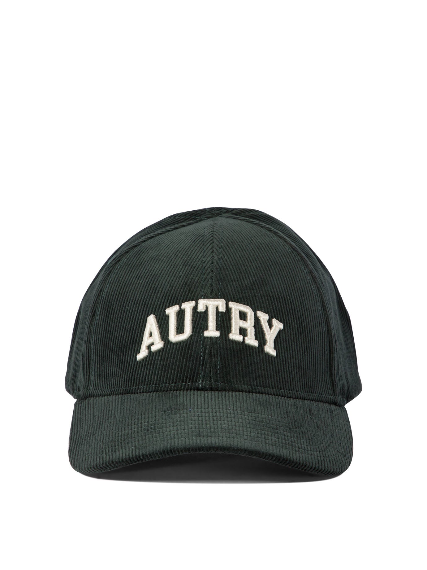 Autry-Corduroy Baseball Cap With Embroidery Cappelli Verde-Uomo