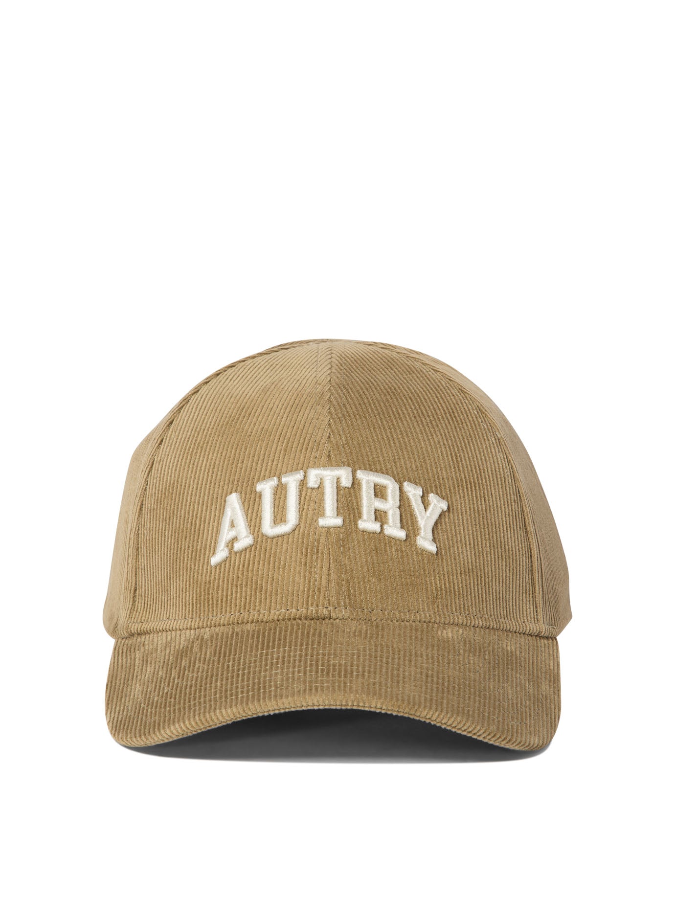 Autry-Corduroy Baseball Cap With Embroidery Cappelli Beige-Uomo