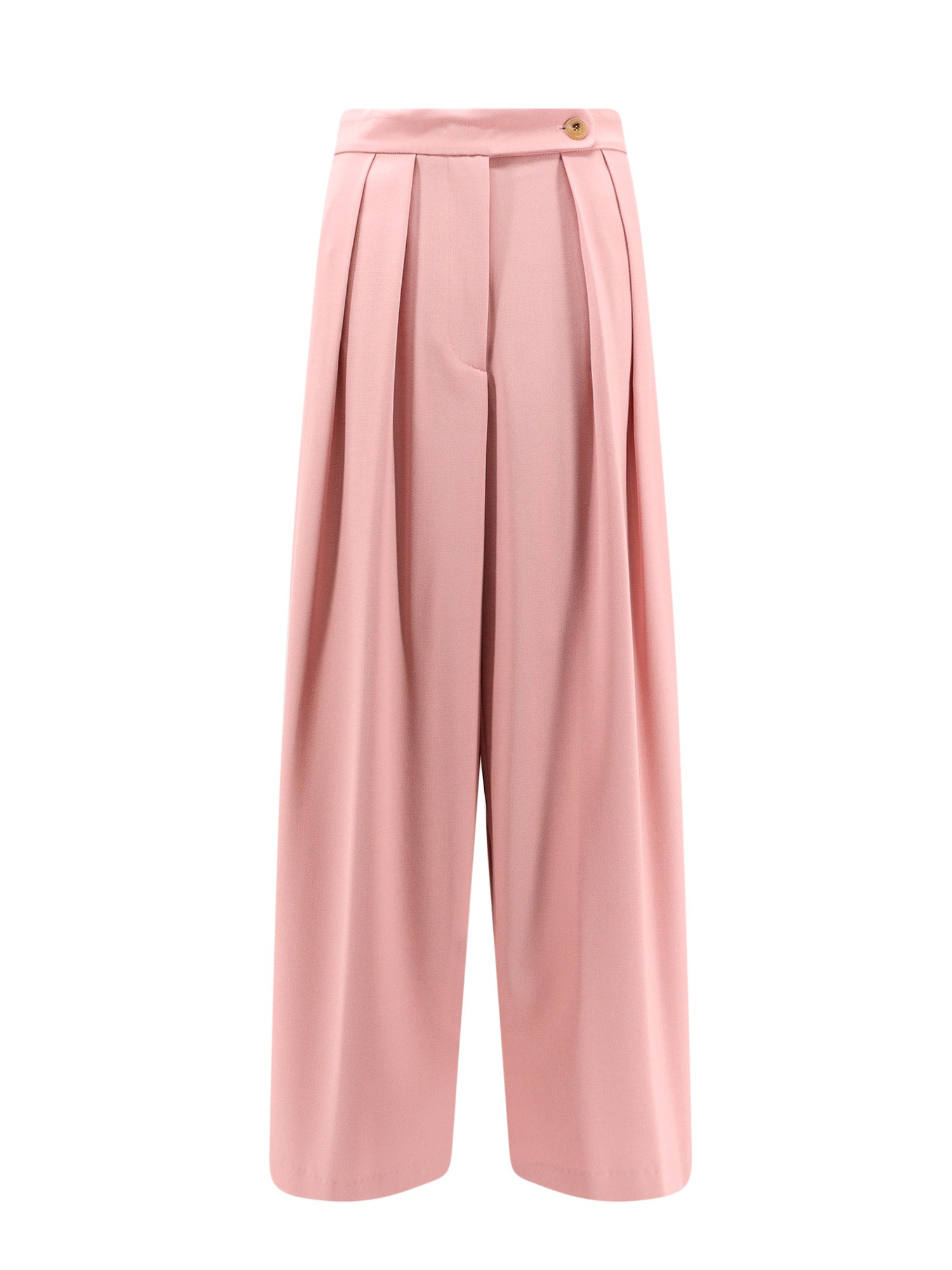 Dries Van Noten-Pantalone in lana con pinces frontale-Donna