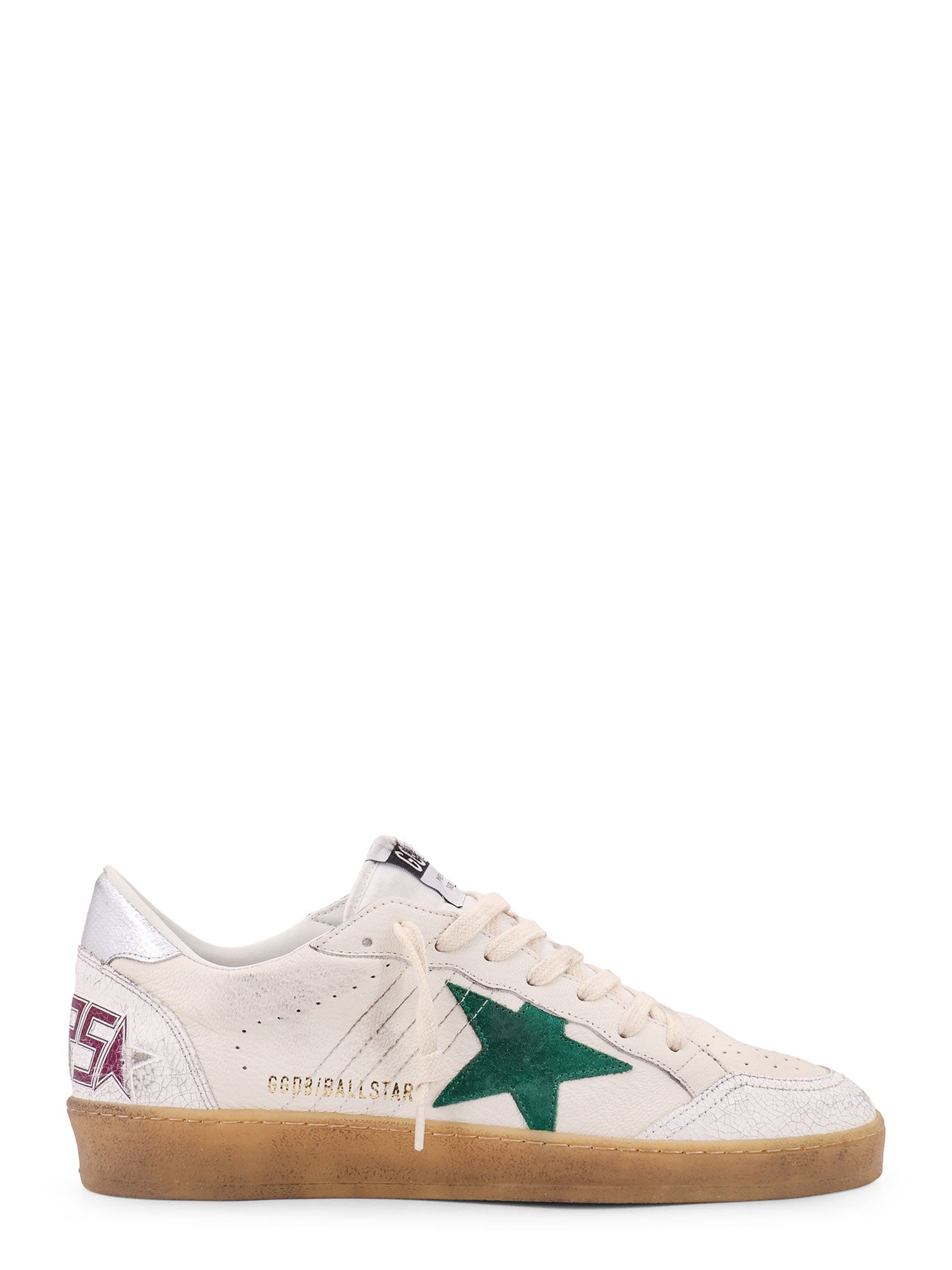 Golden Goose-Sneakers in pelle con dettaglio laminato-Uomo