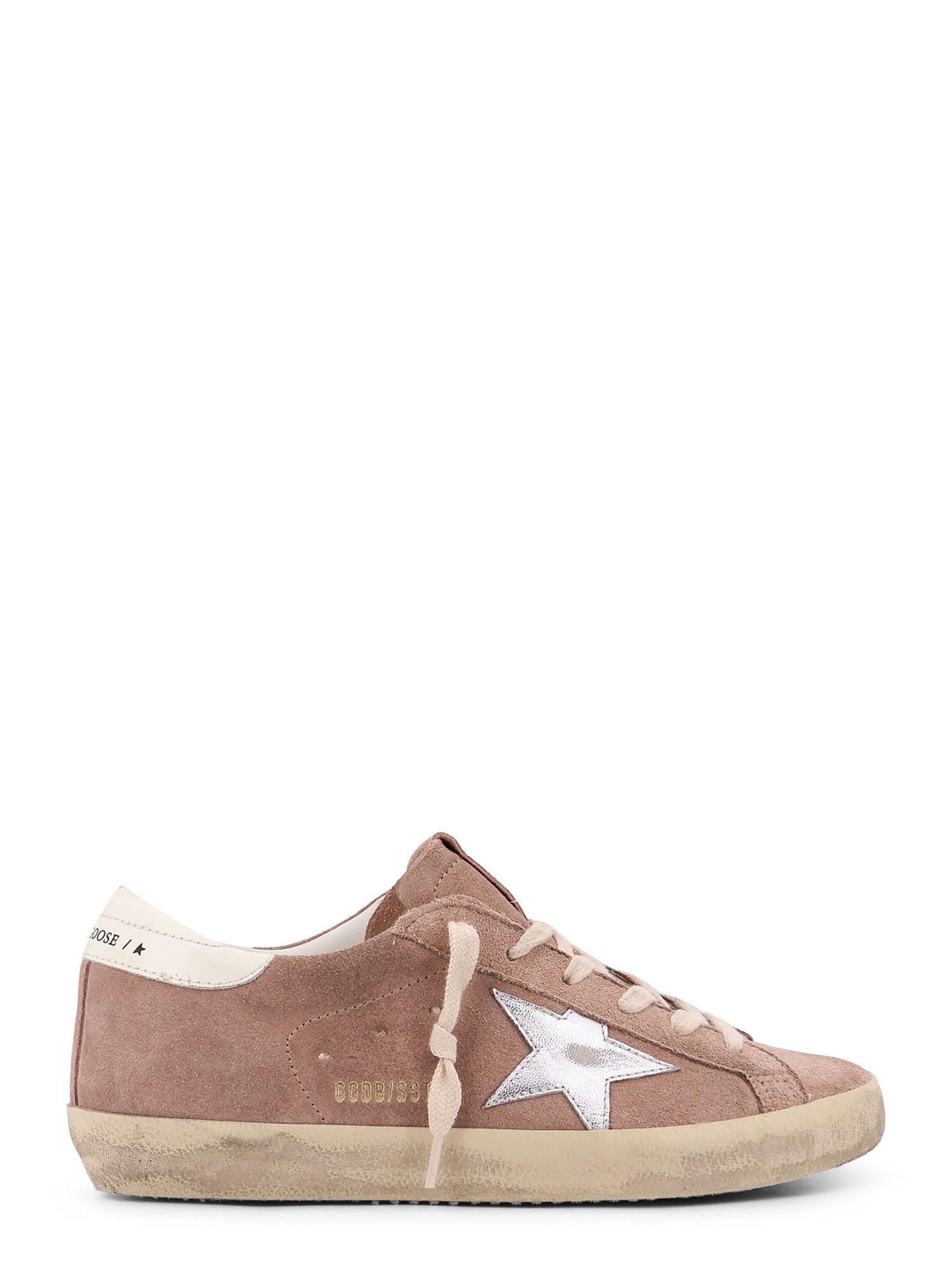 Golden Goose-Sneakers in suede con dettaglio in pelle-Donna