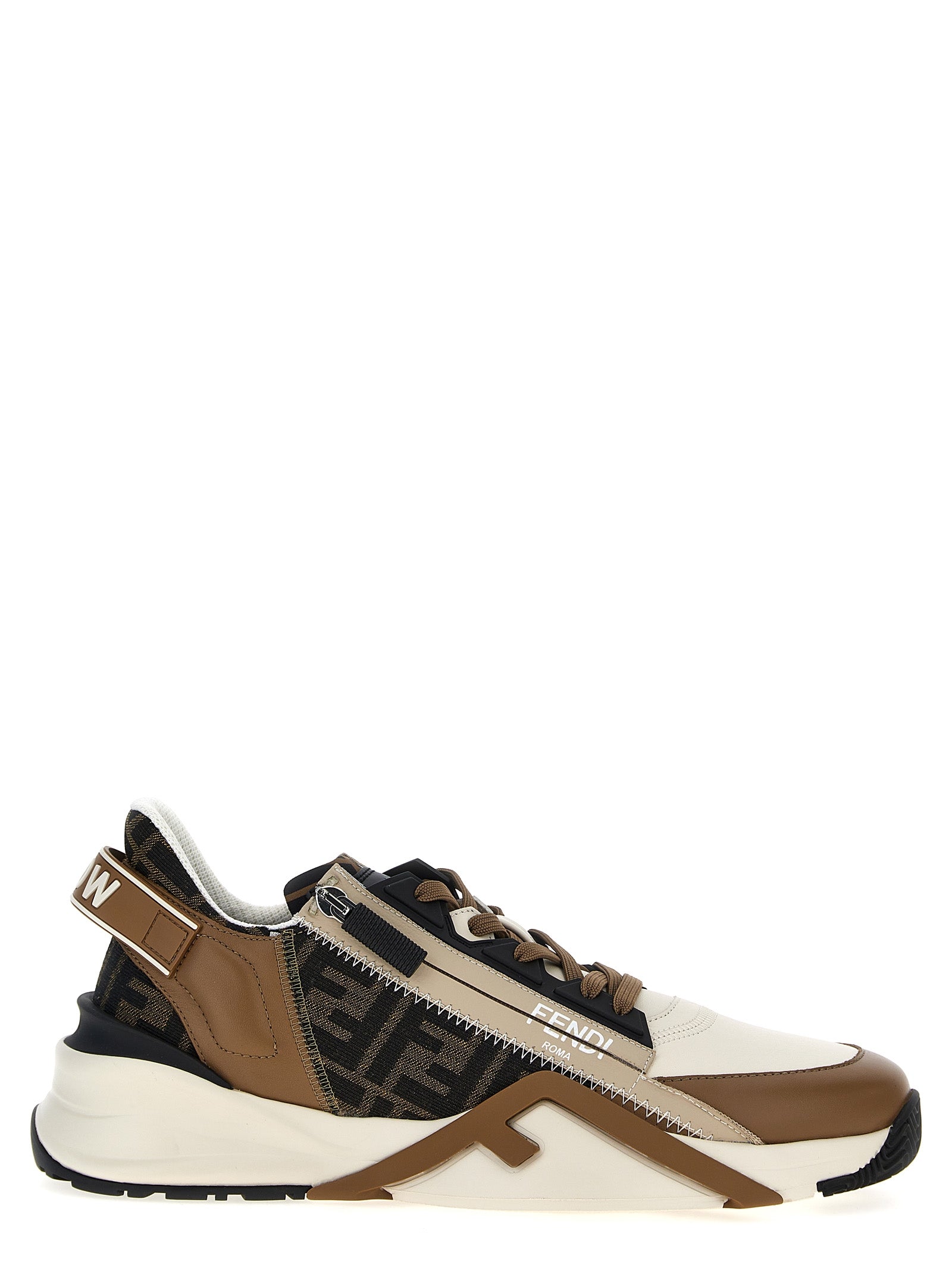 Fendi-Flow Sneakers Marrone-Uomo