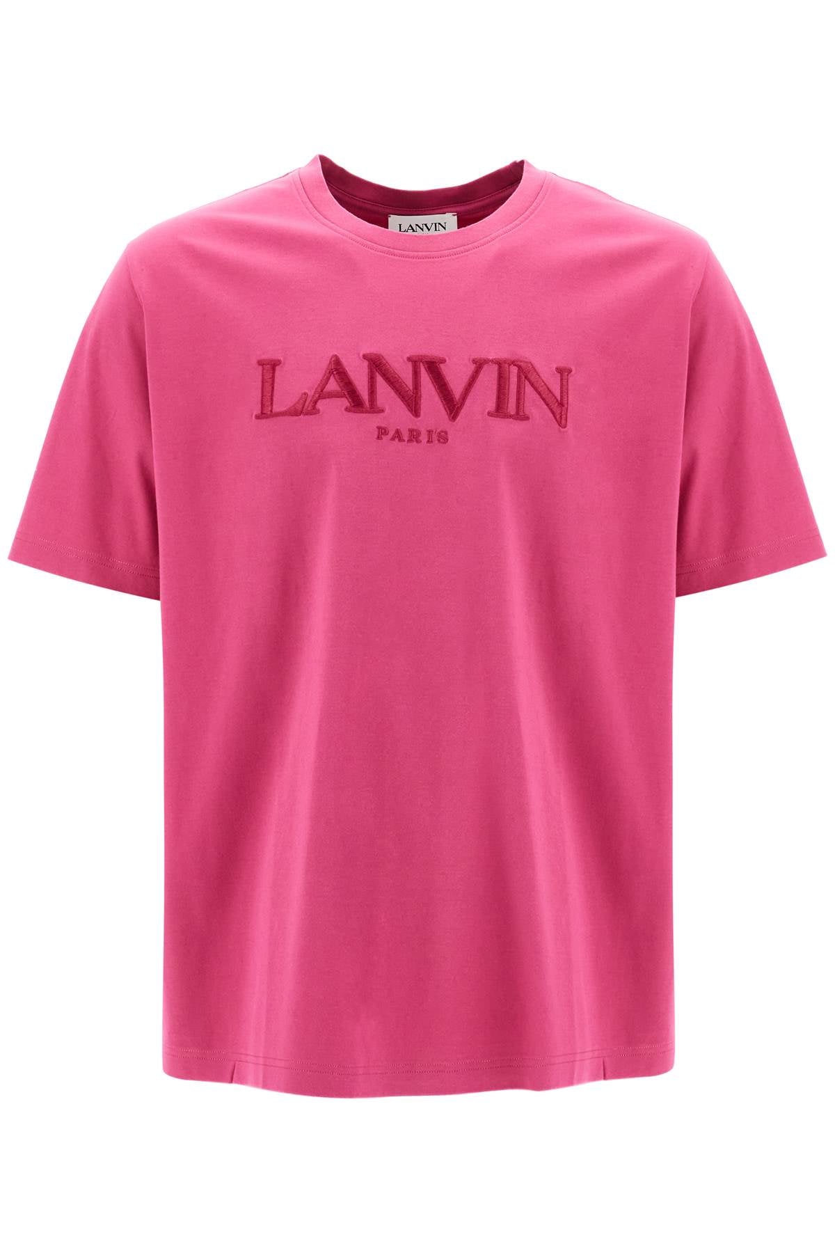 Lanvin-T Shirt Con Ricamo Logo-Uomo