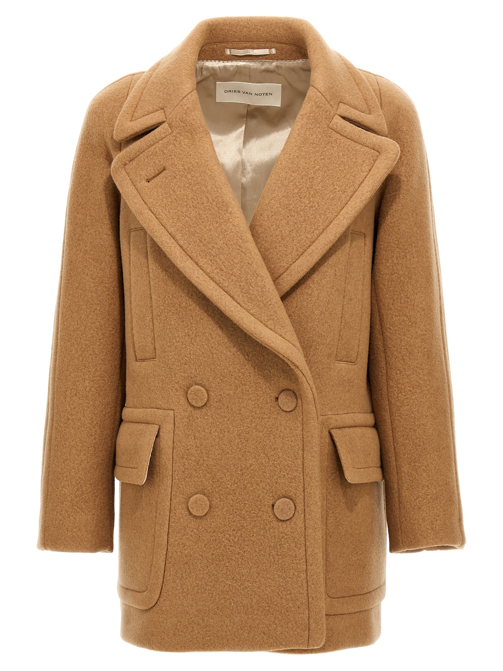 Dries Van Noten-Randia Trench E Impermeabili Beige-Donna