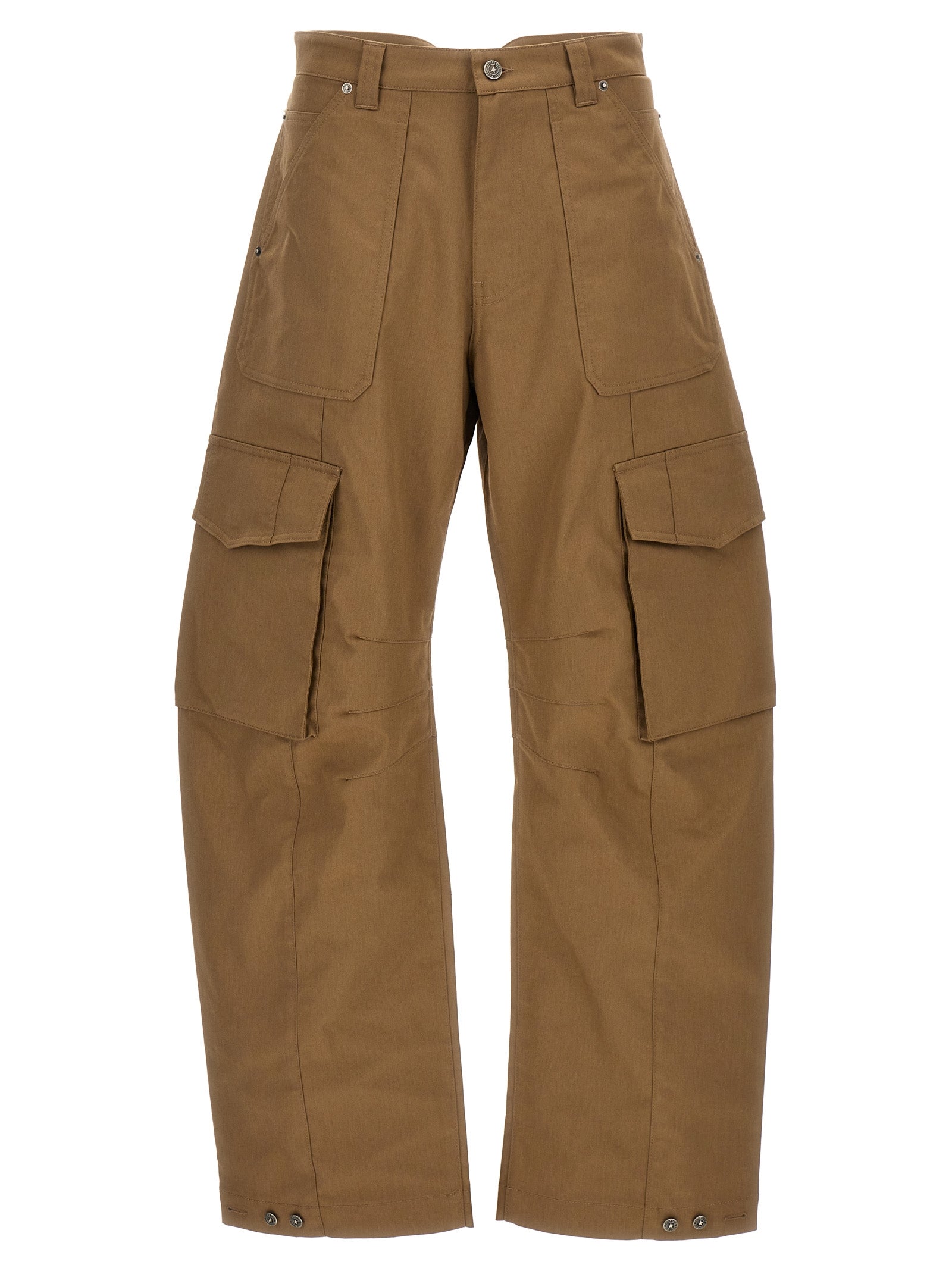 Golden Goose-Leniin Cargo Pantaloni Beige-Uomo