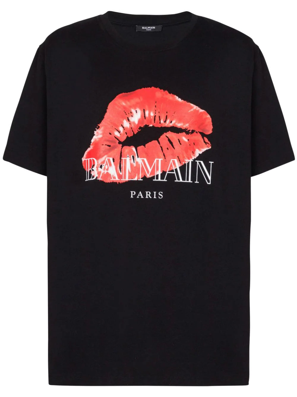 Balmain-T-shirt con stampa Kiss-Uomo