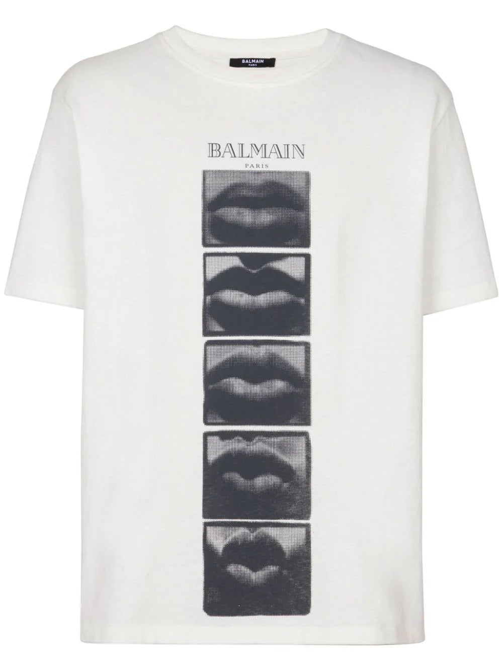 Balmain-T-shirt con stampa vintage-Uomo