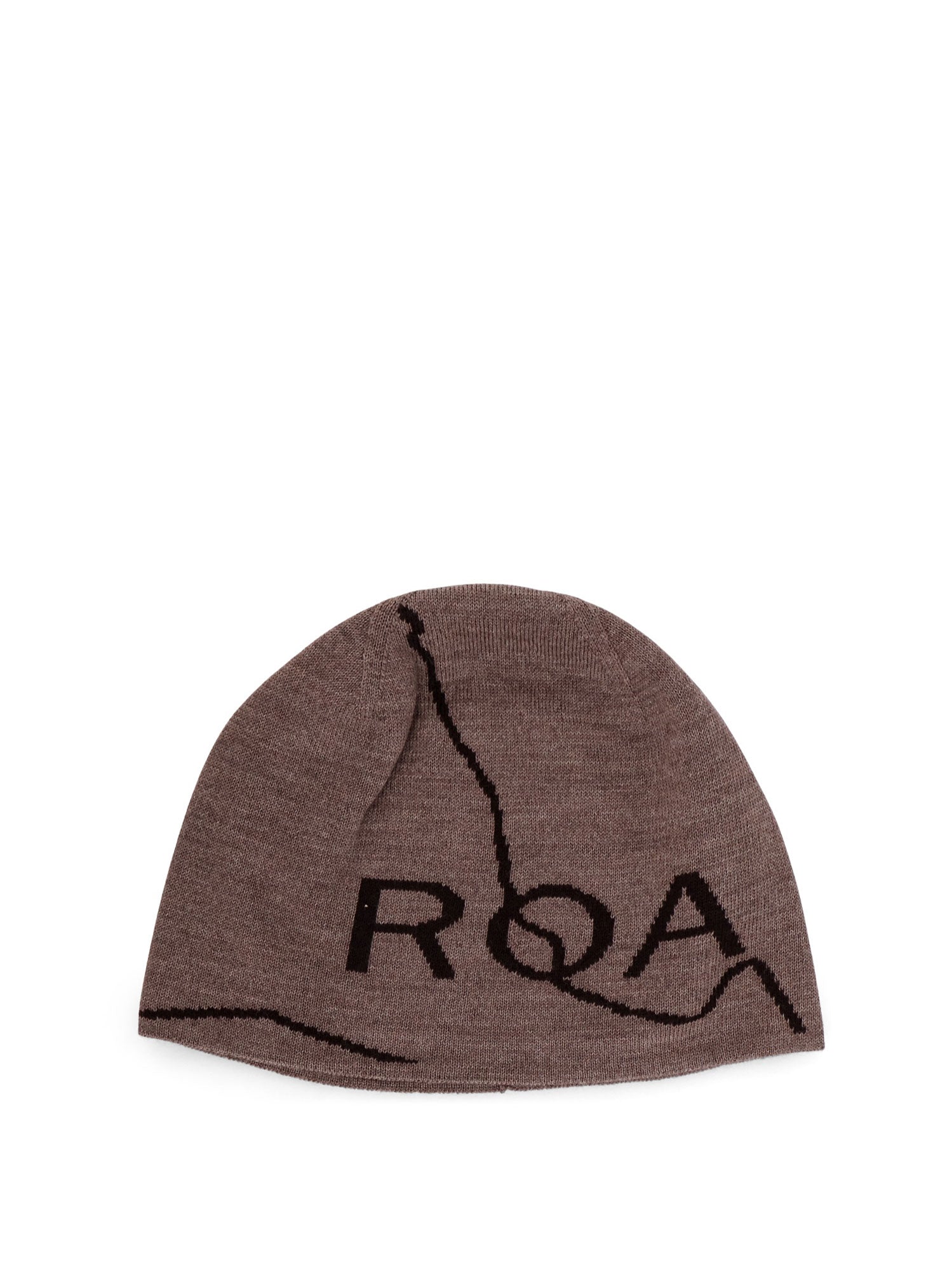 ROA-Cappello in lana a costine con dettaglio logo in contrasto-Uomo