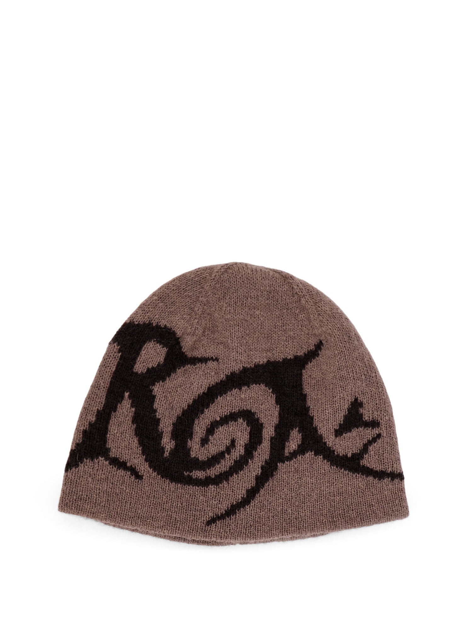 ROA-Cappello in misto mohair con logo-Uomo