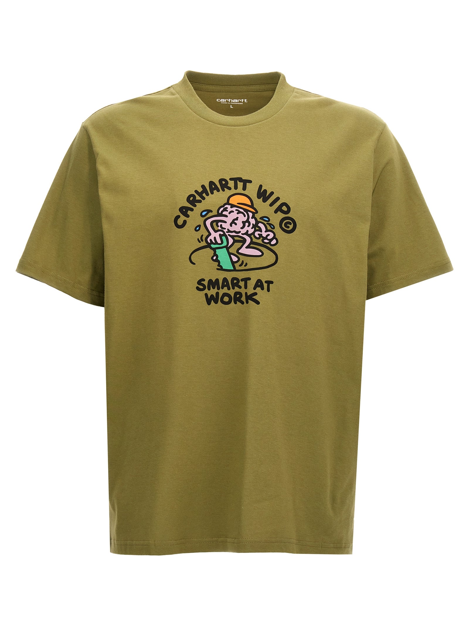 Carhartt Wip-S/S Smart T Shirt Verde-Uomo