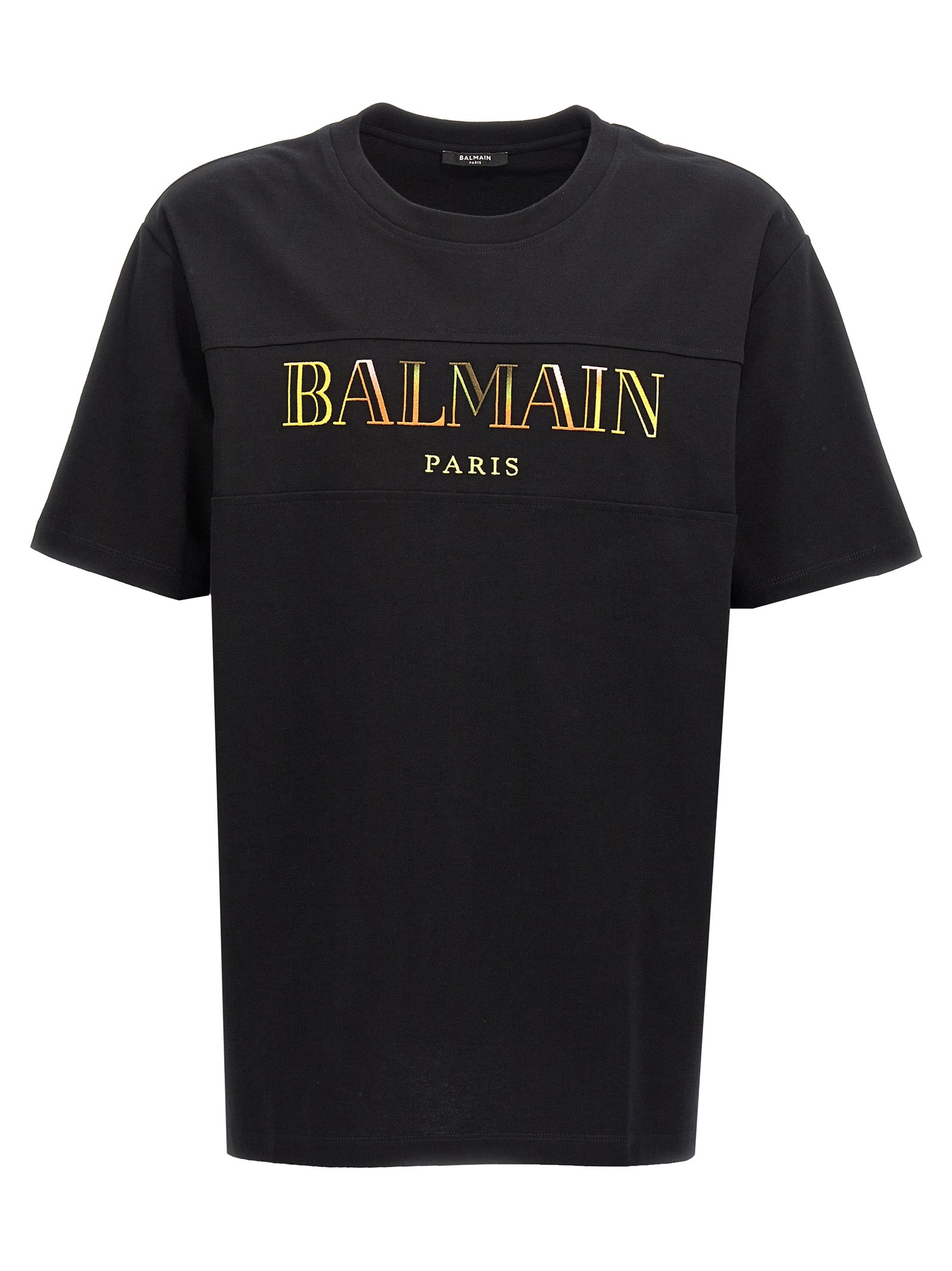 Balmain-Balmain Vintage T Shirt Nero-Uomo