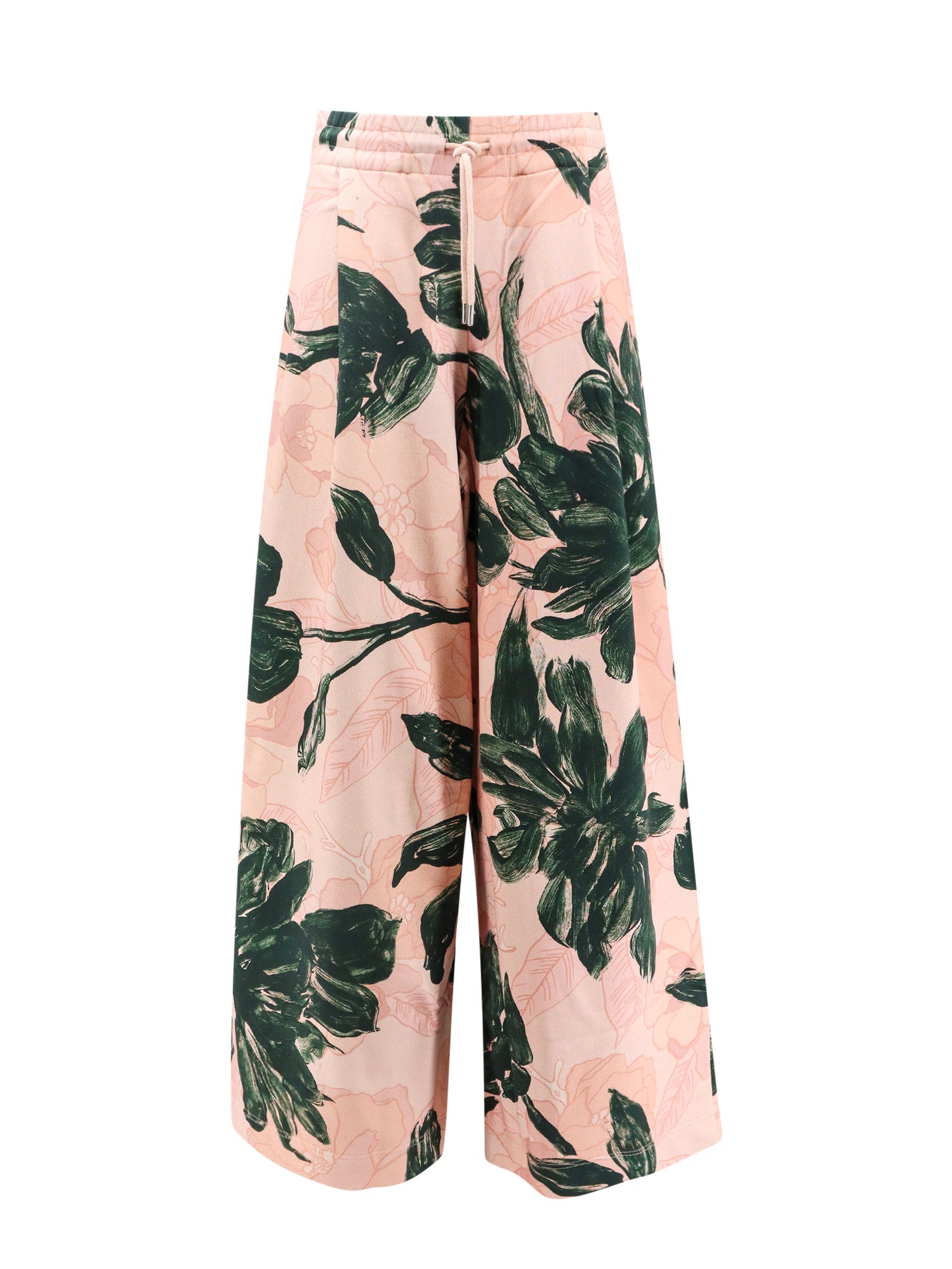 Dries Van Noten-Pantalone in cotone con stampa floreale-Donna