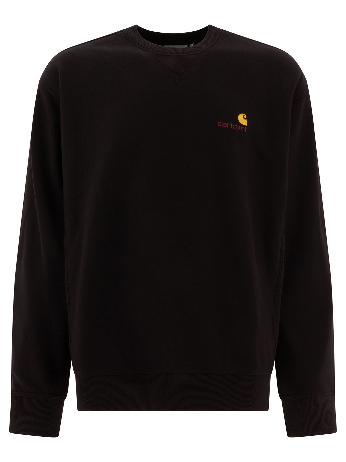 Carhartt Wip-American Script Sweatshirts Nero-Uomo