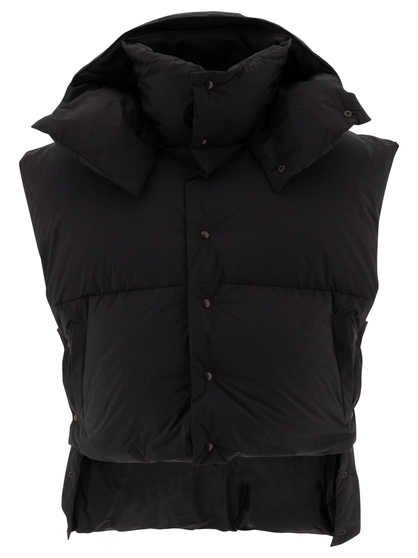 AlaïA-Oversize Asymmetric Down Vest Giacche Nero-Donna