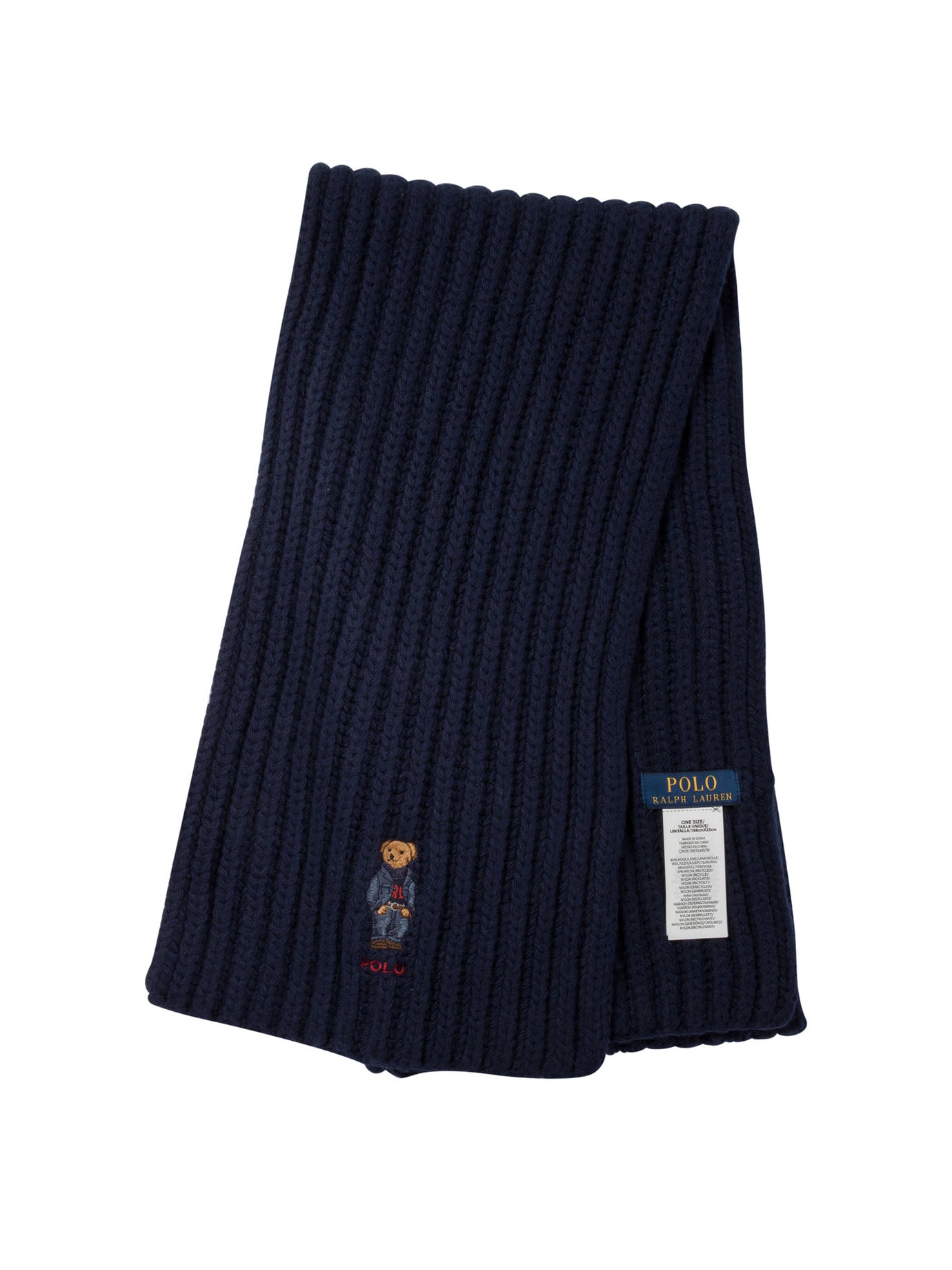 Polo Ralph Lauren-Polo Bear Scarves Blu-Donna