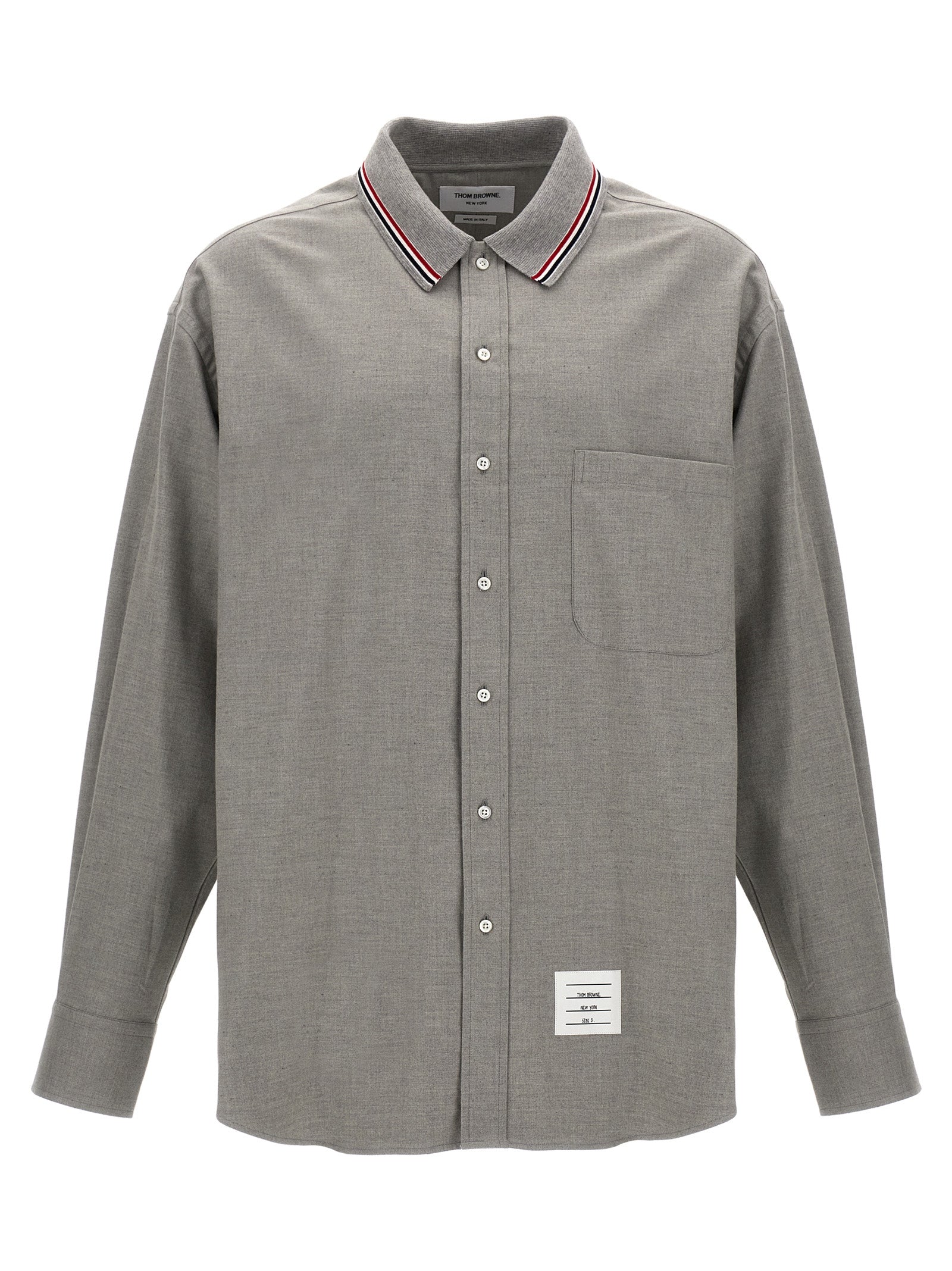 Thom Browne-Rwb Camicie Grigio-Uomo