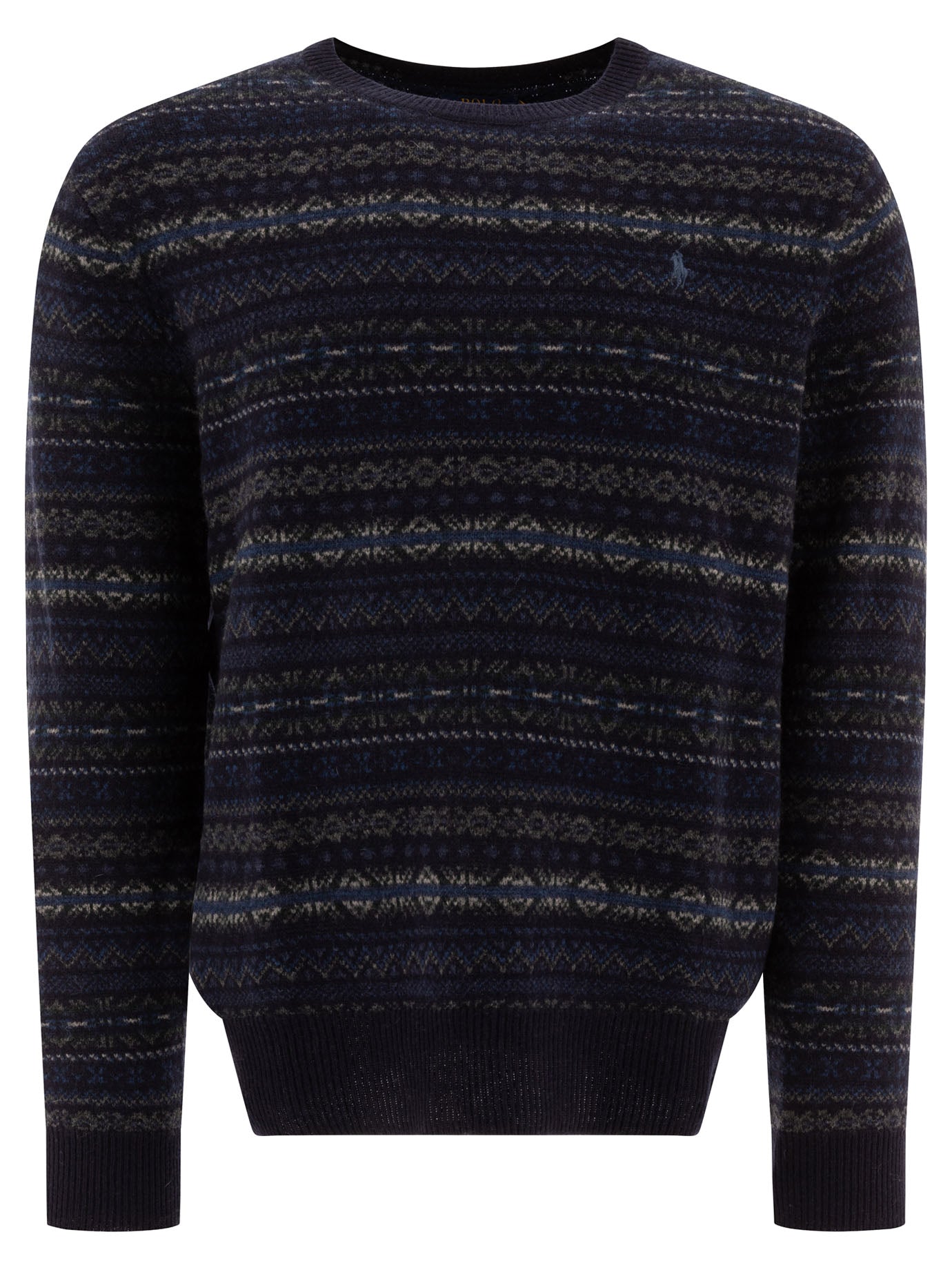 Polo Ralph Lauren-Fair Isle Knitwear Blu-Uomo