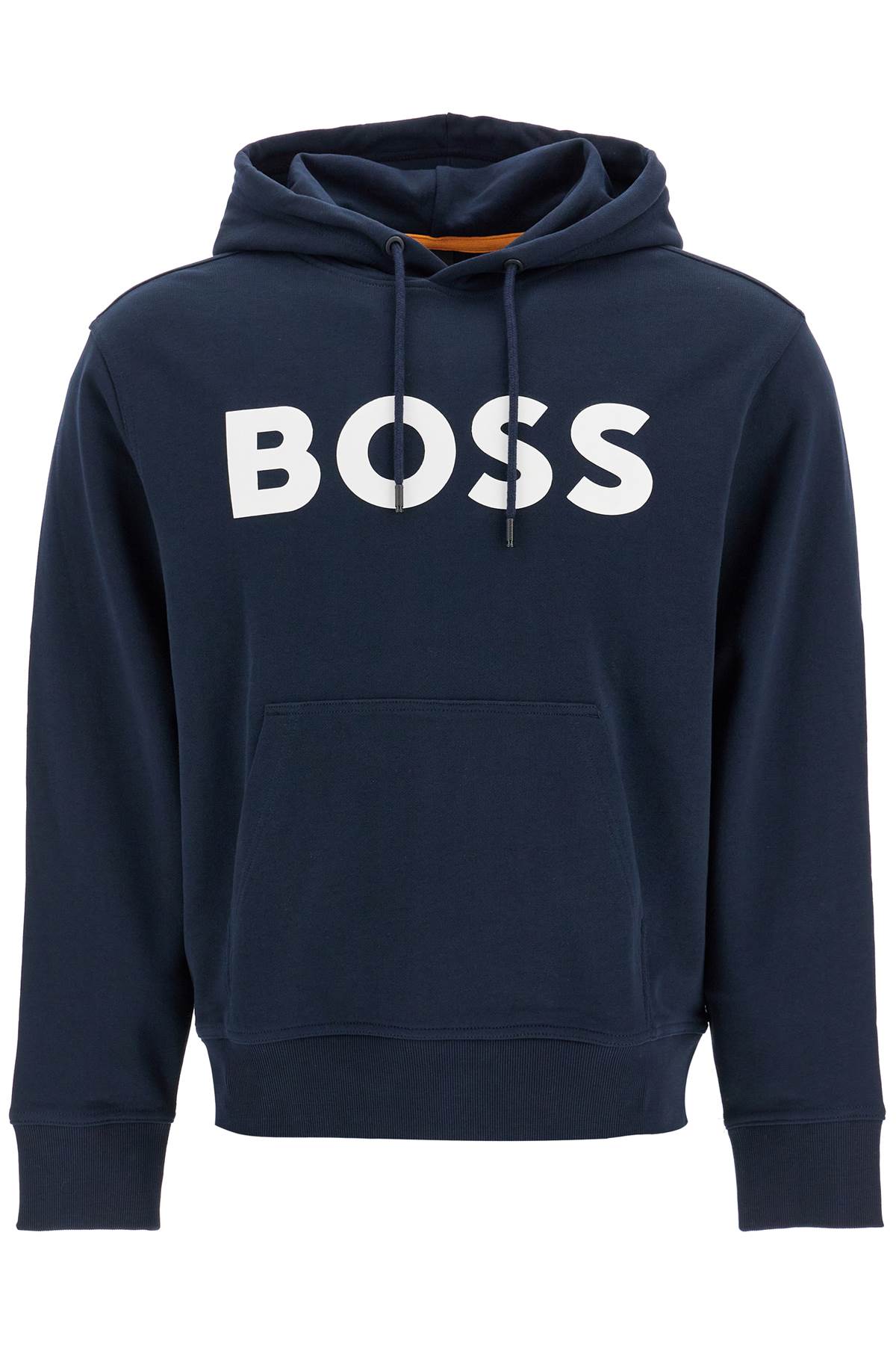 Boss-Felpa Logata Con Cappuccio-Uomo