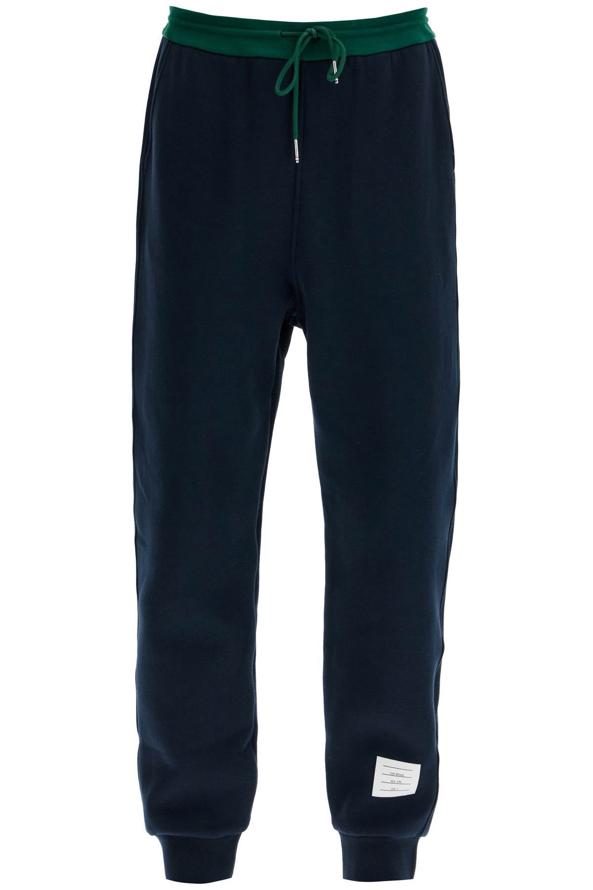 Thom Browne-Joggers In Felpa Color Block-Uomo