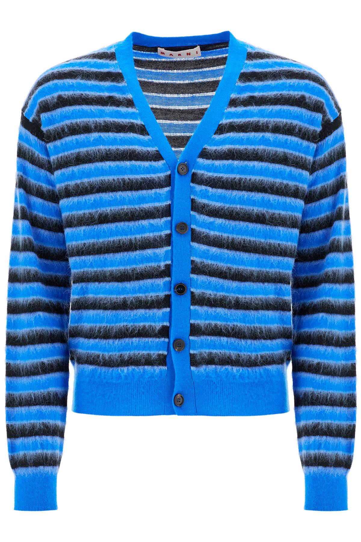 Marni-Cardigan A Righe In Lana E Mohair-Uomo