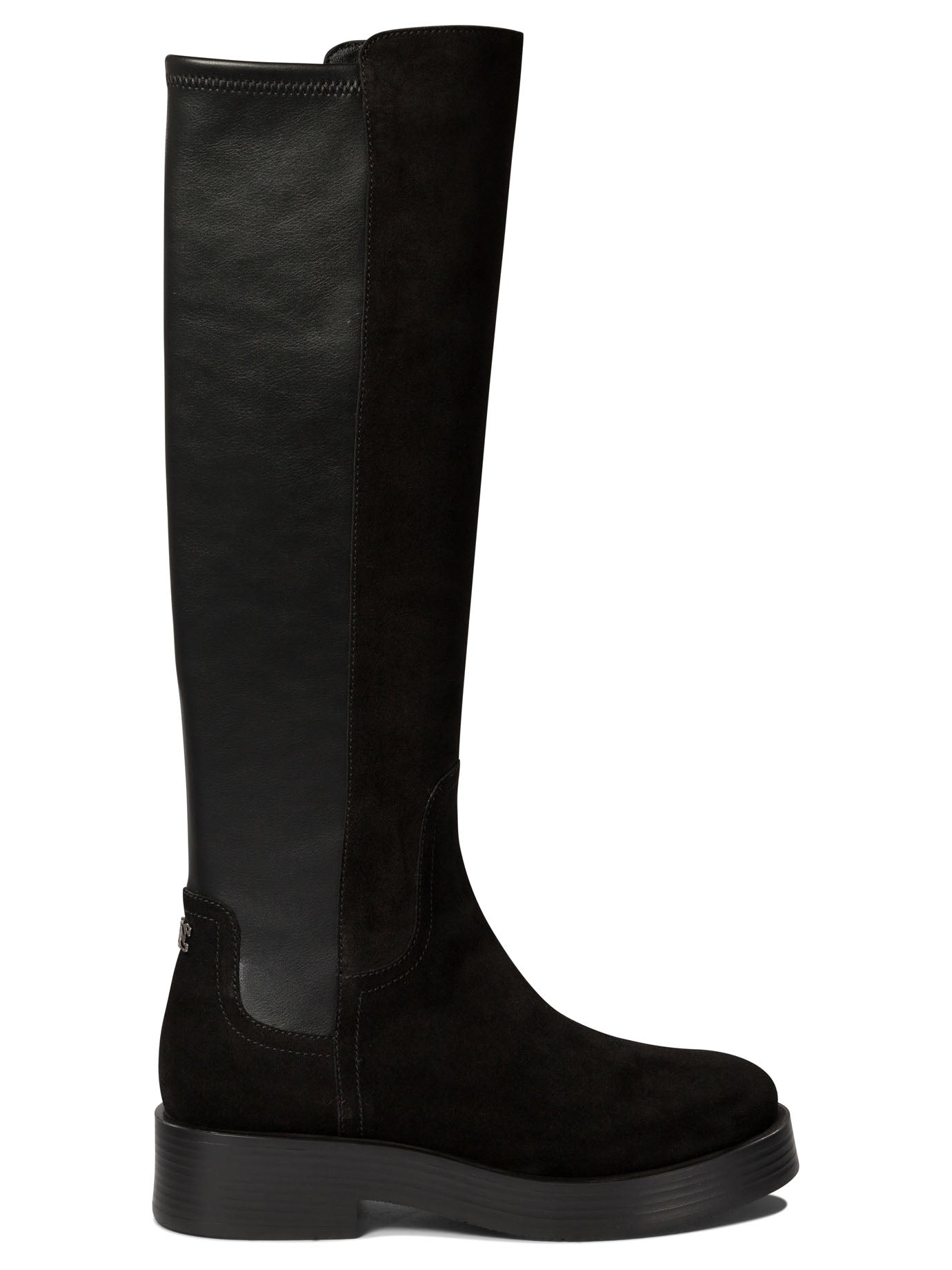 Casadei-Boots With Suede Inserts Stivali & Stivaletti Nero-Donna